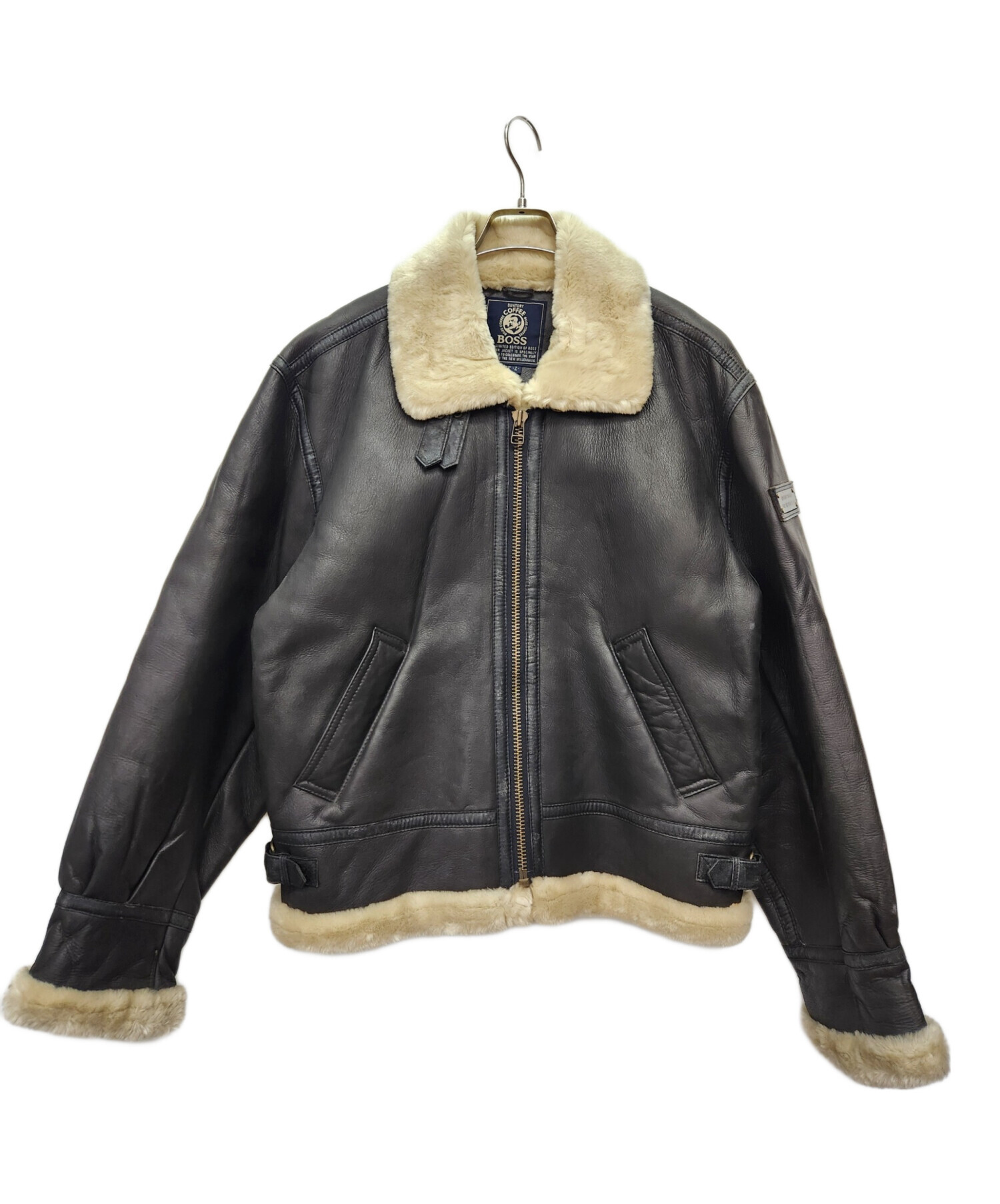 中古・古着通販】BOSS (ボス) B-3フライトジャケット ブラック サイズ