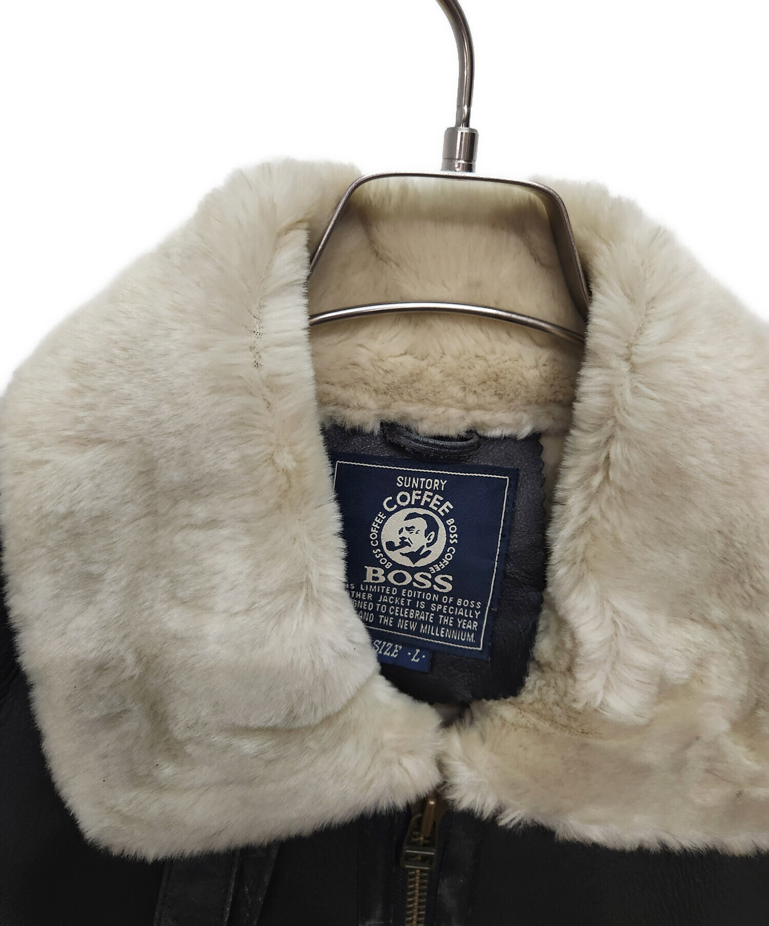 中古・古着通販】BOSS (ボス) B-3フライトジャケット ブラック サイズ