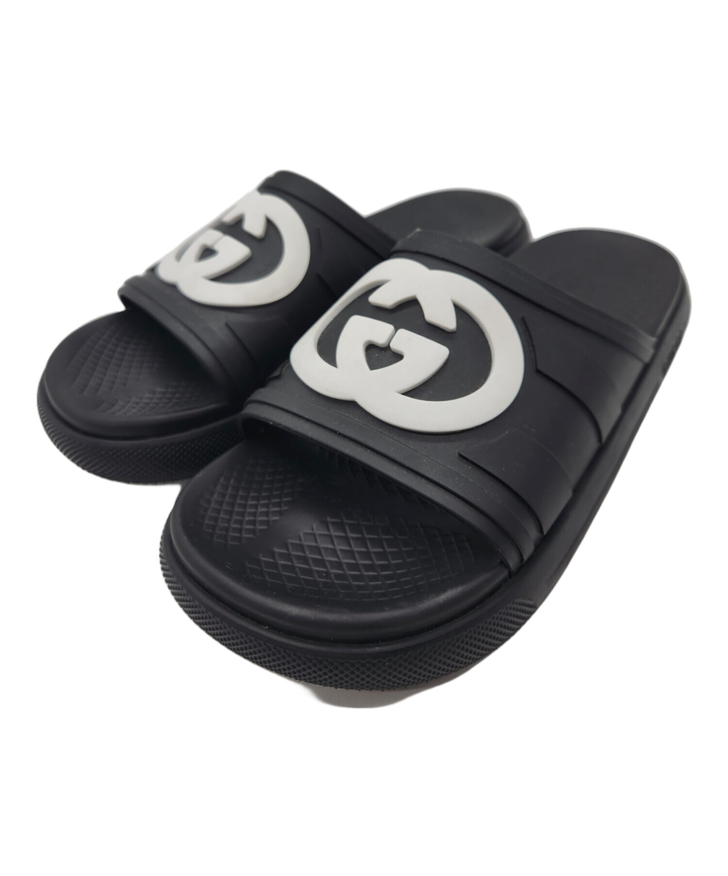 ✨人気GUCCI✨ シャワーサンダル 9 ブラック ✨人気GUCCI✨ シャワーサンダル 9 ブラック GUCCI シャワーサンダル