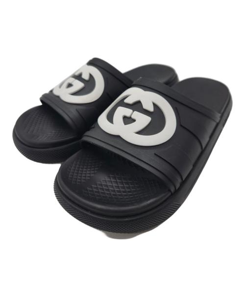 中古・古着通販】GUCCI (グッチ) シャワーサンダル ブラック サイズ