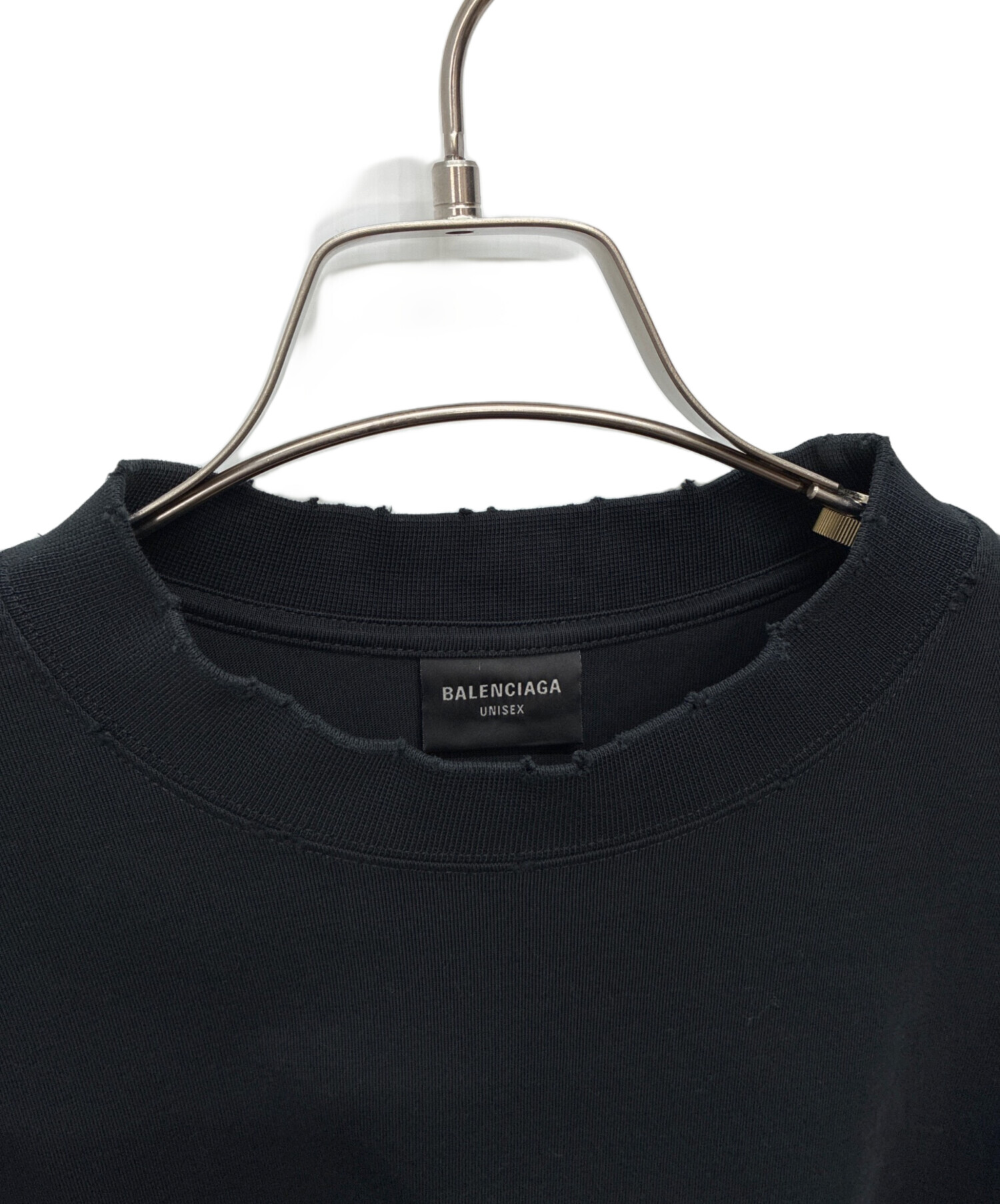 中古・古着通販】BALENCIAGA (バレンシアガ) ステンシルロゴダメージ