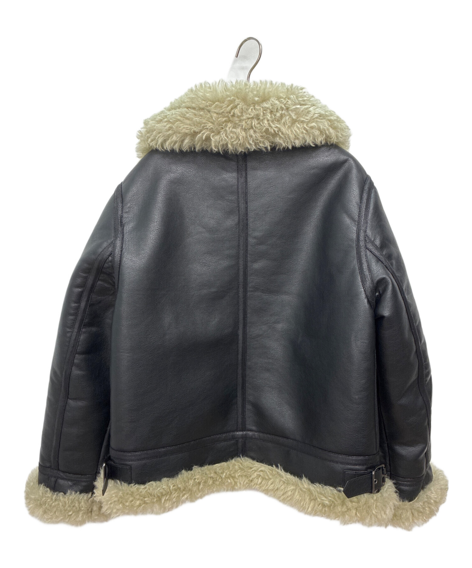 中古・古着通販】moussy (マウジー) AGED AVIATOR ジャケット ブラック