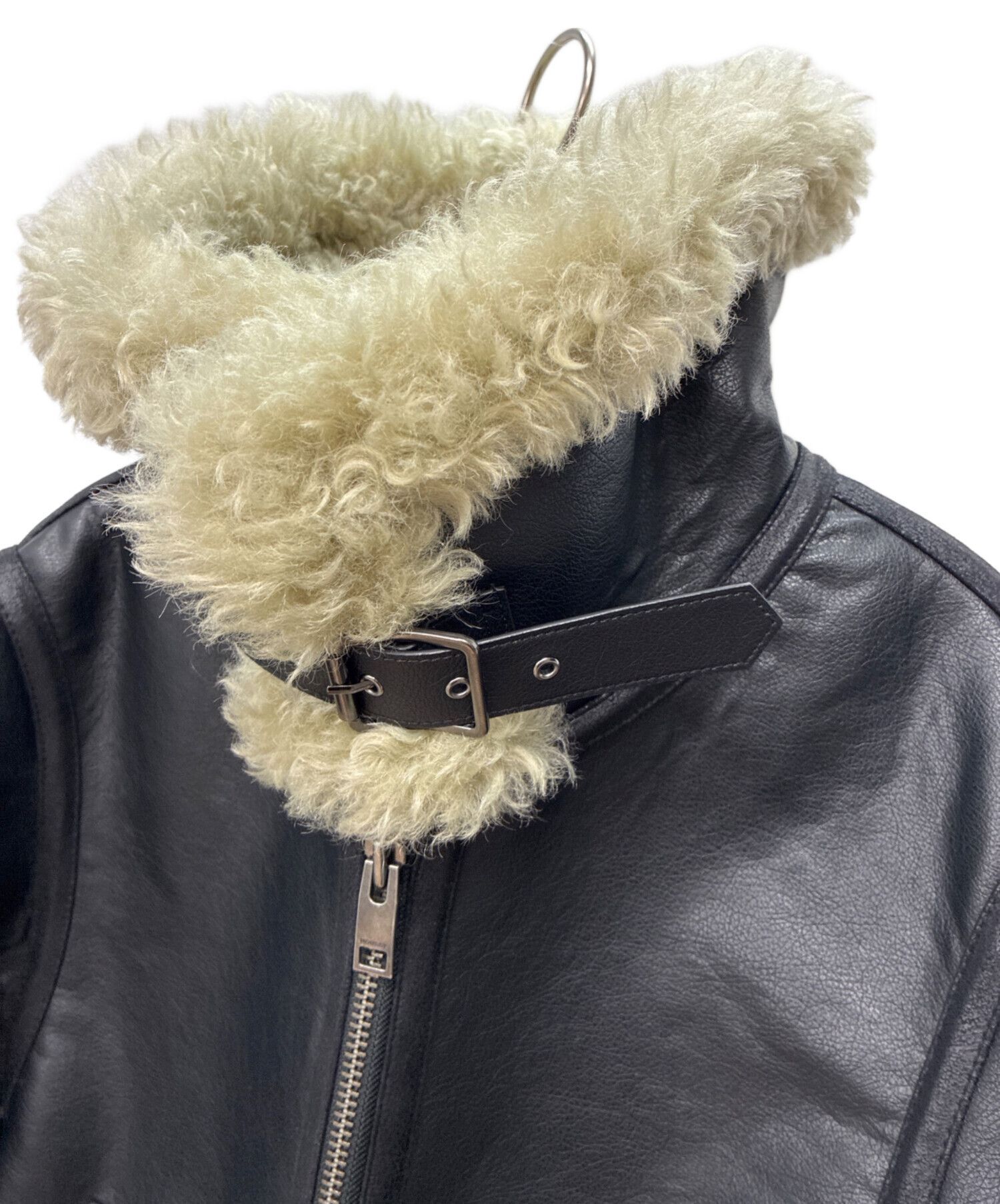 中古・古着通販】moussy (マウジー) AGED AVIATOR ジャケット ブラック