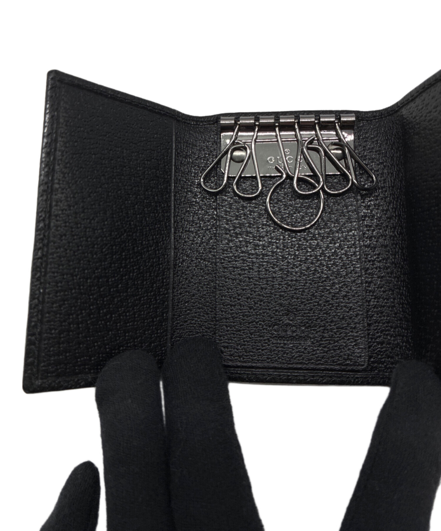 中古・古着通販】GUCCI (グッチ) GGキャンバス キーケース ブラック