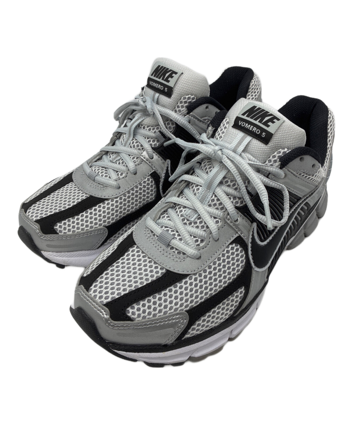 中古・古着通販】NIKE (ナイキ) Zoom Vomero 5 ホワイト×ブラック 