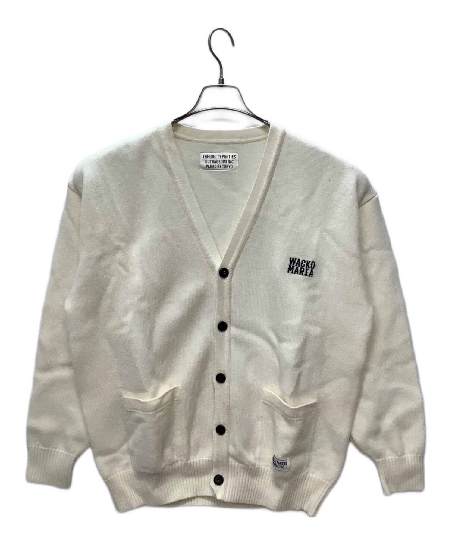 中古・古着通販】WACKO MARIA (ワコマリア) 厚手カーディガン ホワイト