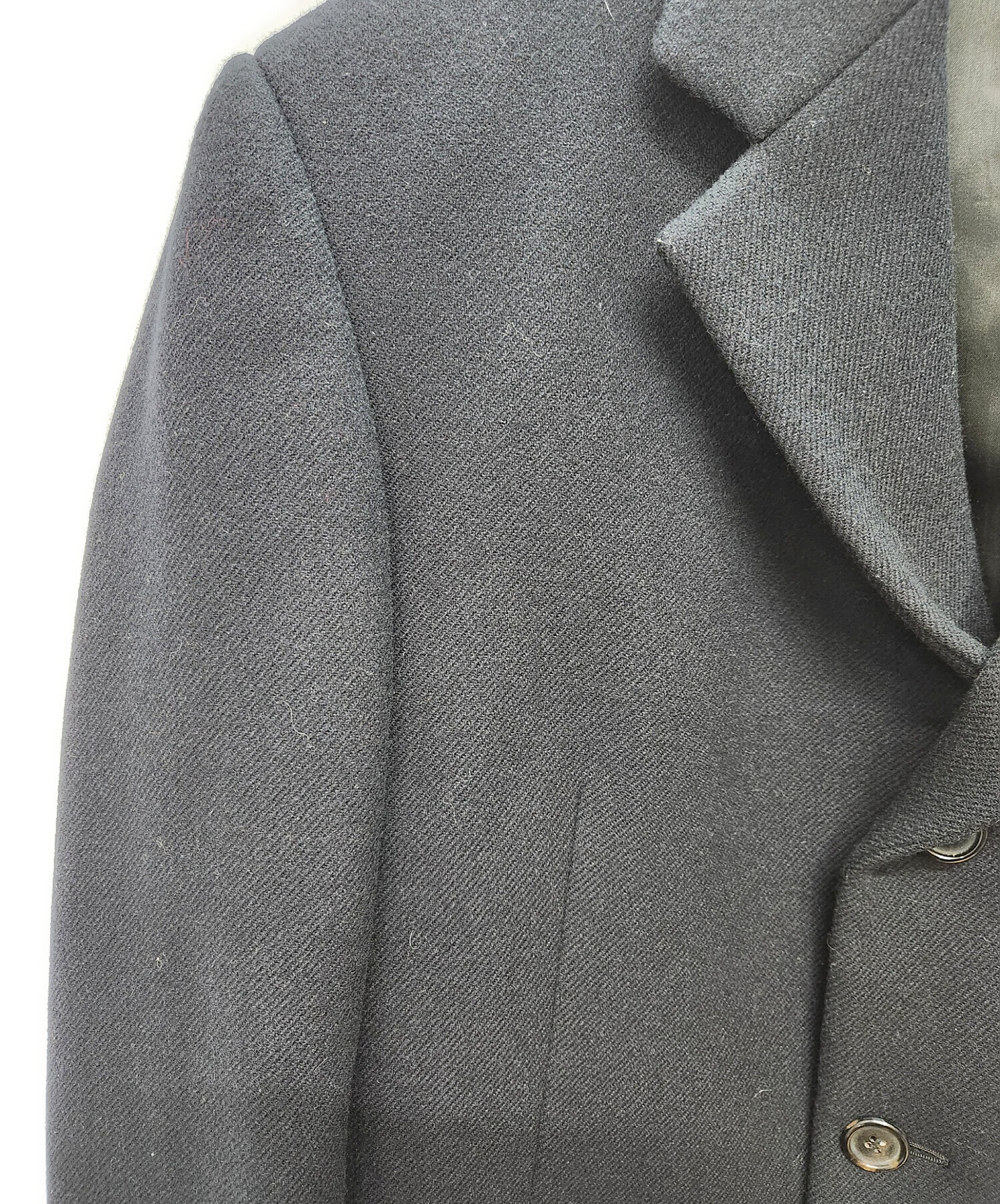 プラダ　ウールチェスターコート 中古・古着通販】PRADA (プラダ) ウールチェスターコート ネイビー