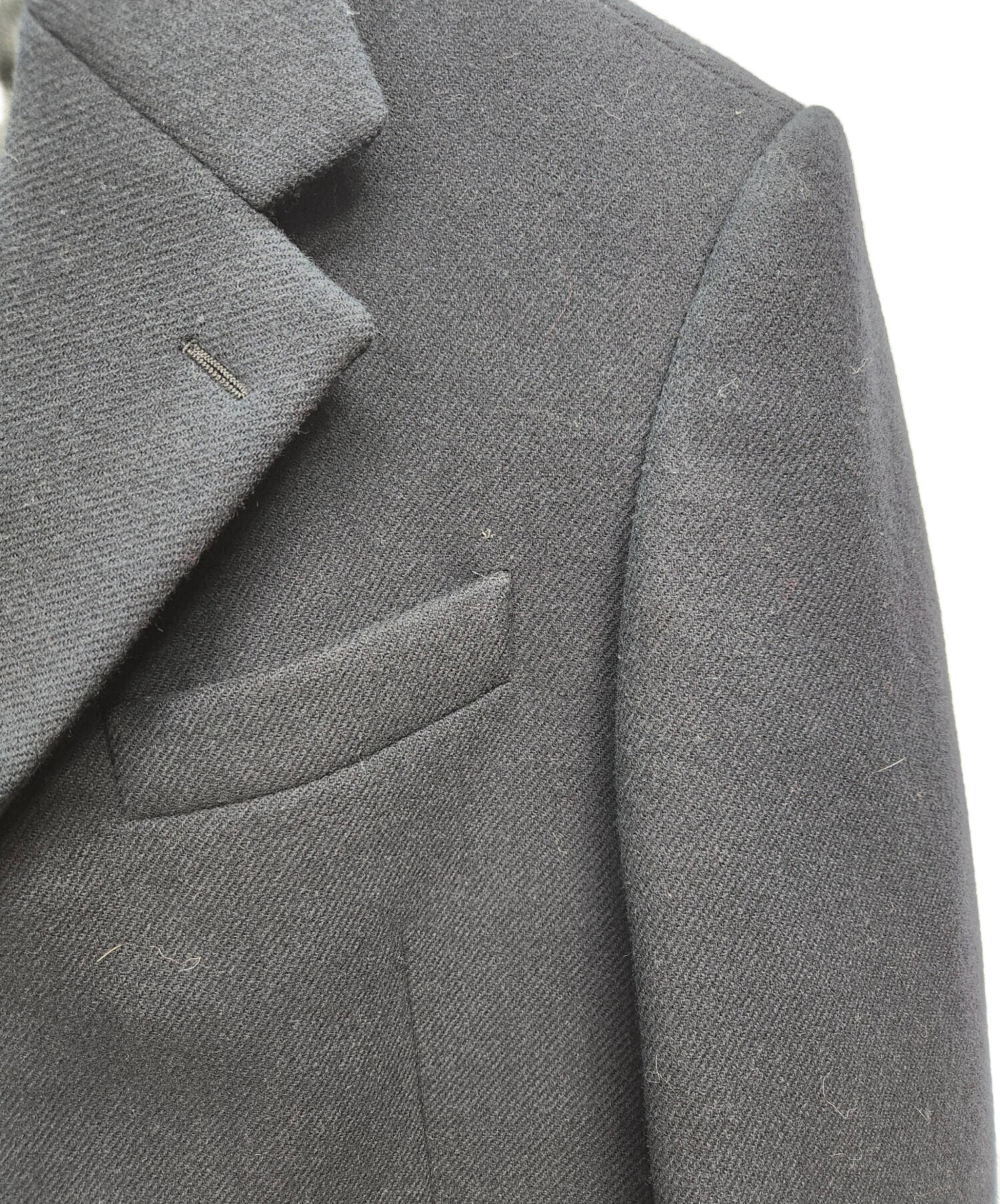 中古・古着通販】PRADA (プラダ) ウールチェスターコート ネイビー