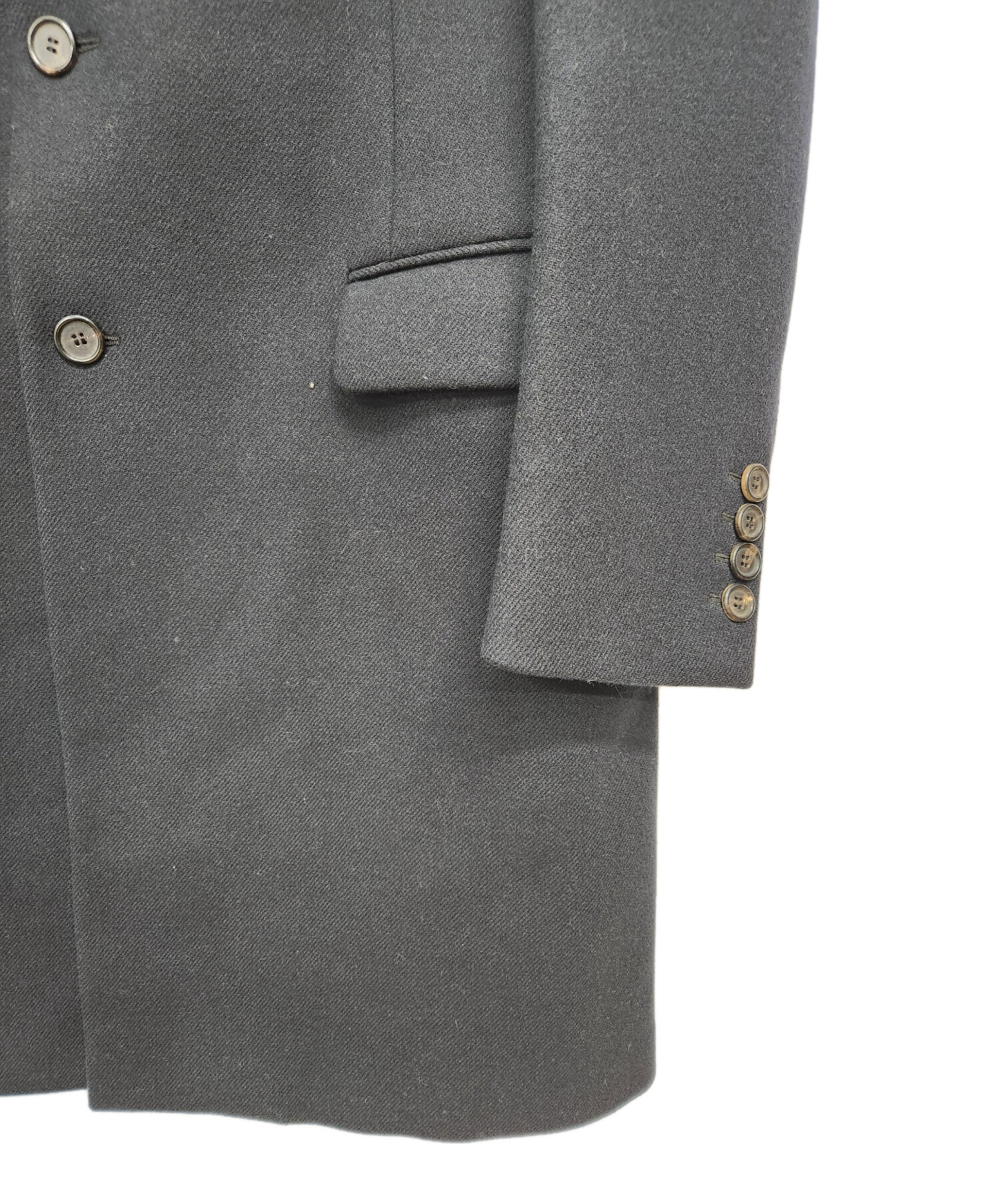 中古・古着通販】PRADA (プラダ) ウールチェスターコート ネイビー