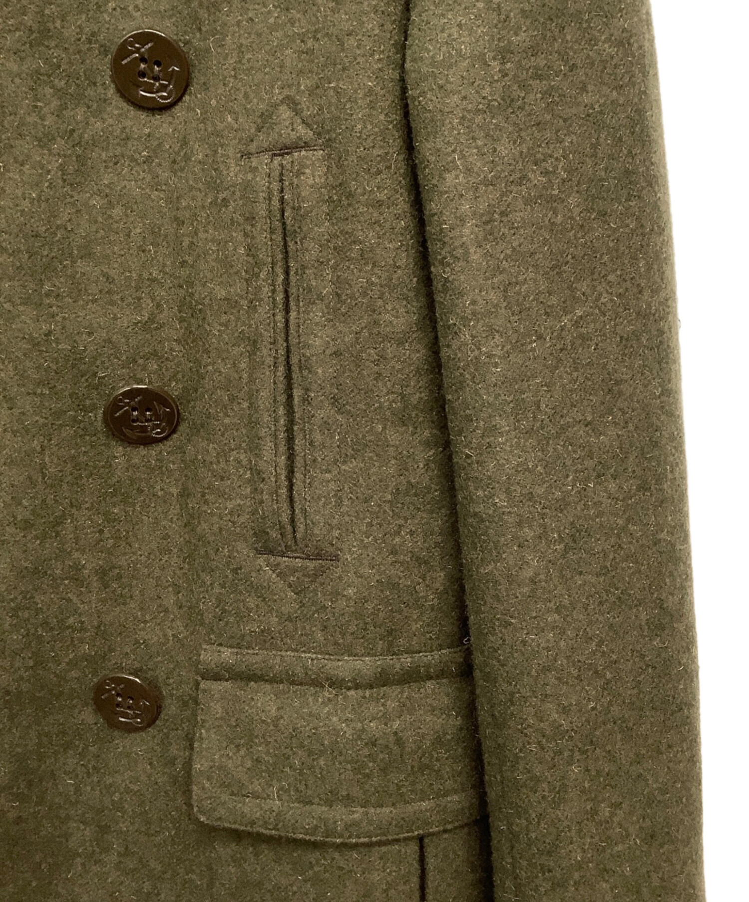 中古・古着通販】RRL (ダブルアールエル) ウールPコート グリーン