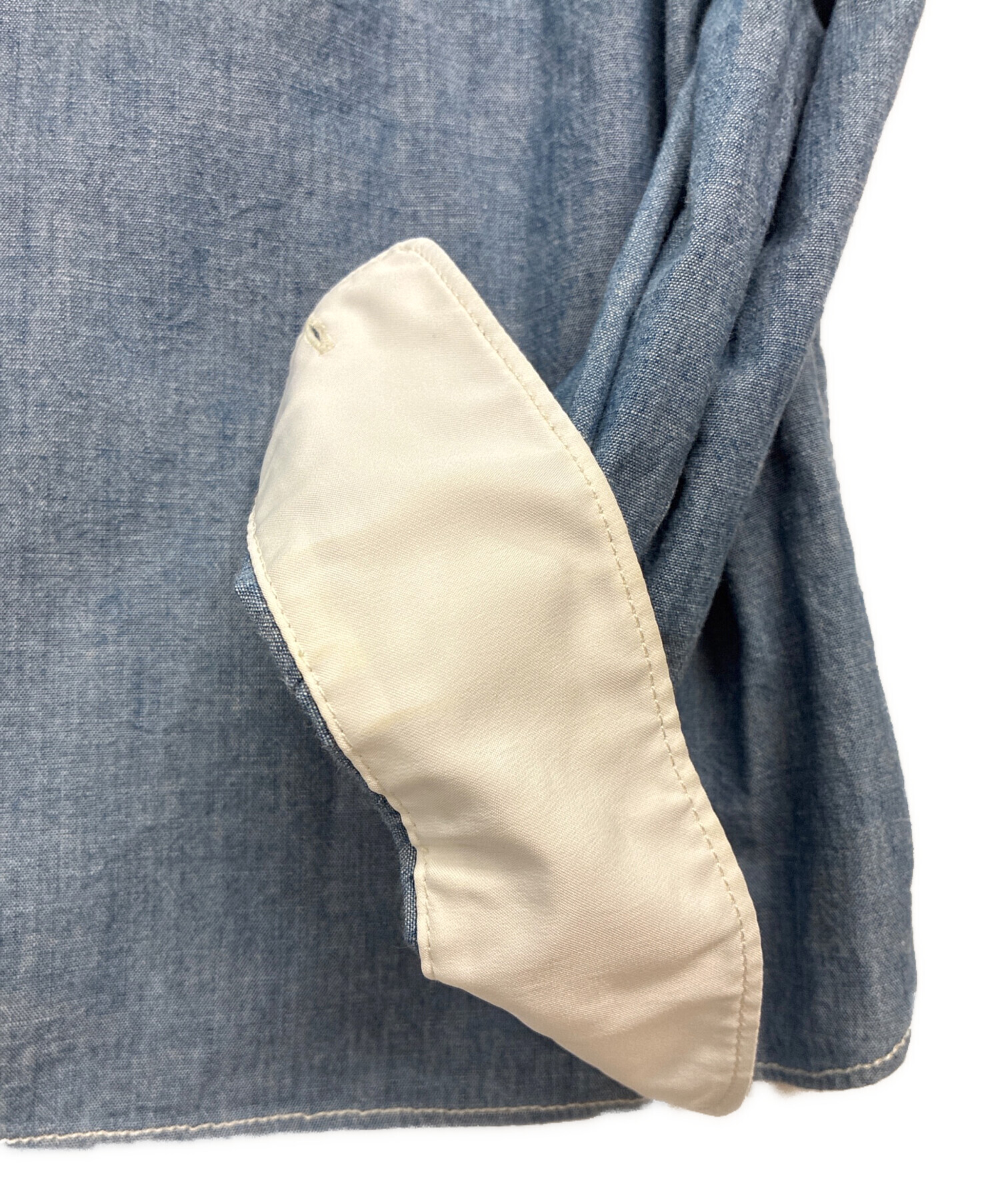 stone ストーンアイランド コットンデニムシャツ S 中古・古着通販】STONE ISLAND (ストーンアイランド) ウォッシュド