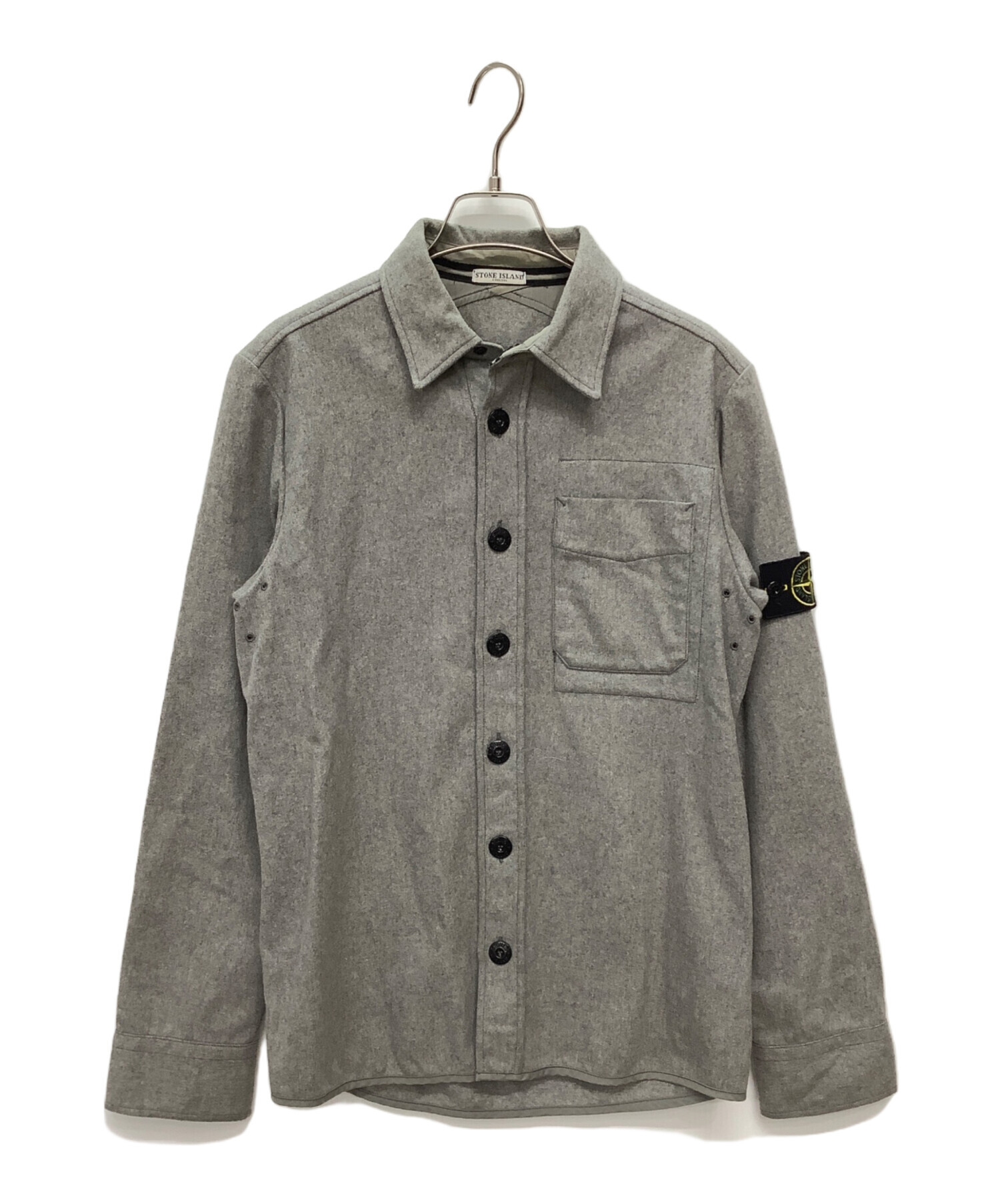 ストーンアイランドSTONE グレー 長袖　ロングTシャツ 中古・古着通販】STONE ISLAND (ストーンアイランド) 長袖カットソー