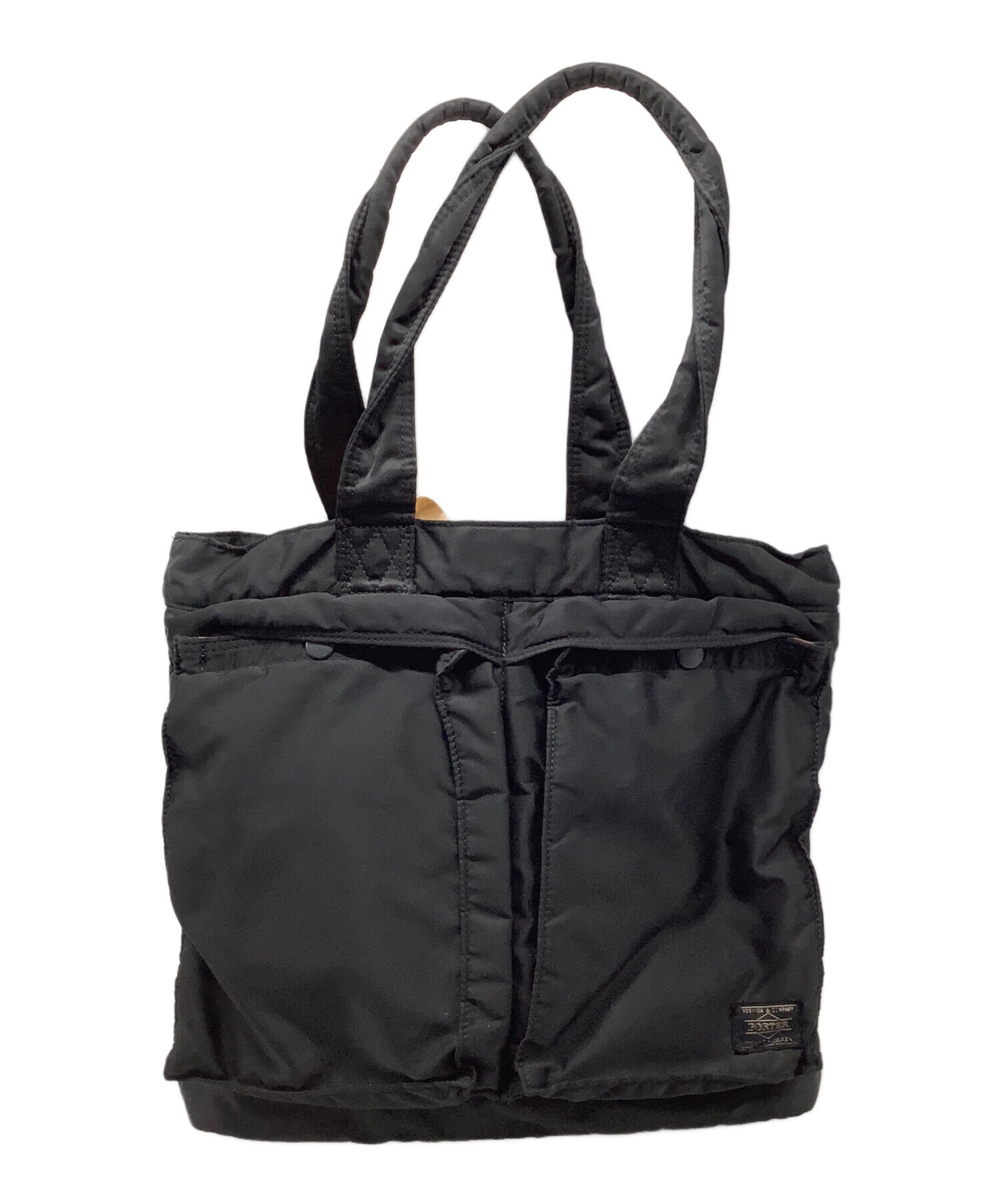 PORTER ポーター トートバッグ メンズ 【古着】【中古】 中古・古着通販】PORTER (ポーター) トートバッグ ブラック×オレンジ