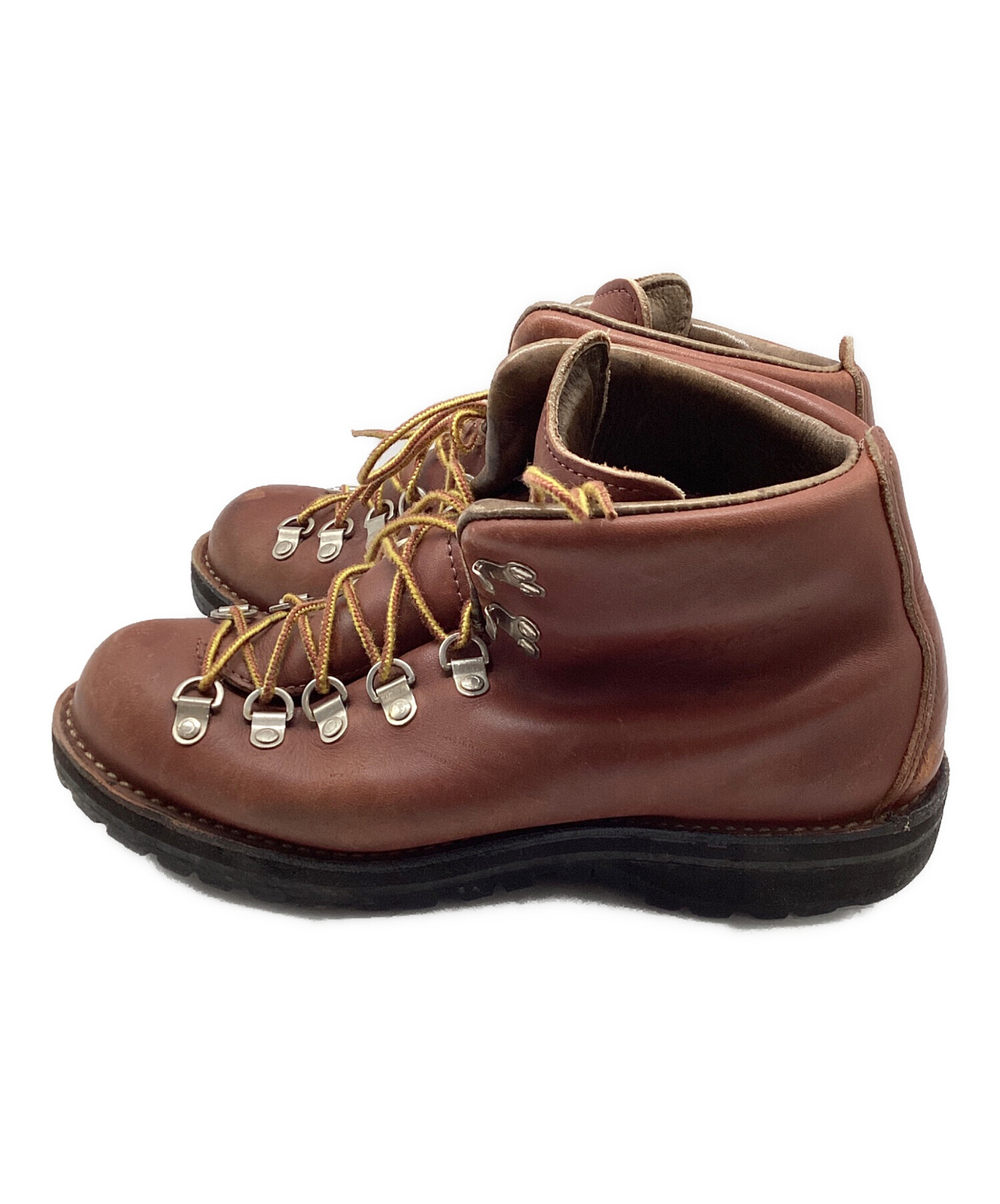 Danner レザー トレッキングシューズ ローカット ゴールド金具 ブラウン 中古・古着通販】DANNER (ダナー) トレッキングブーツ ブラウン サイズ