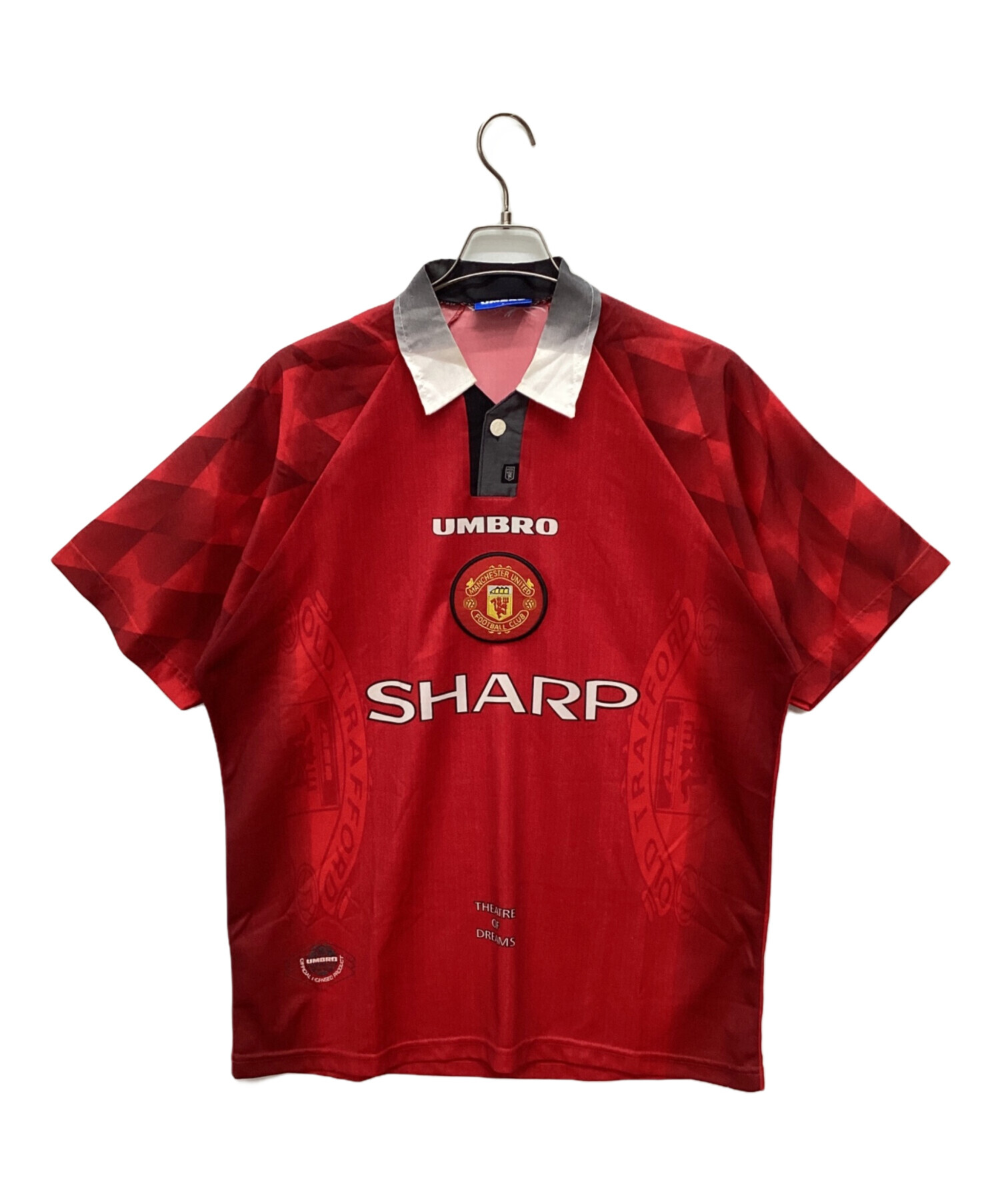 希少 UMBRO x MANCHESTER UNITED 半袖ユニフォーム 赤 中古・古着通販】マンチェスターユナイテッド (マンチェスター