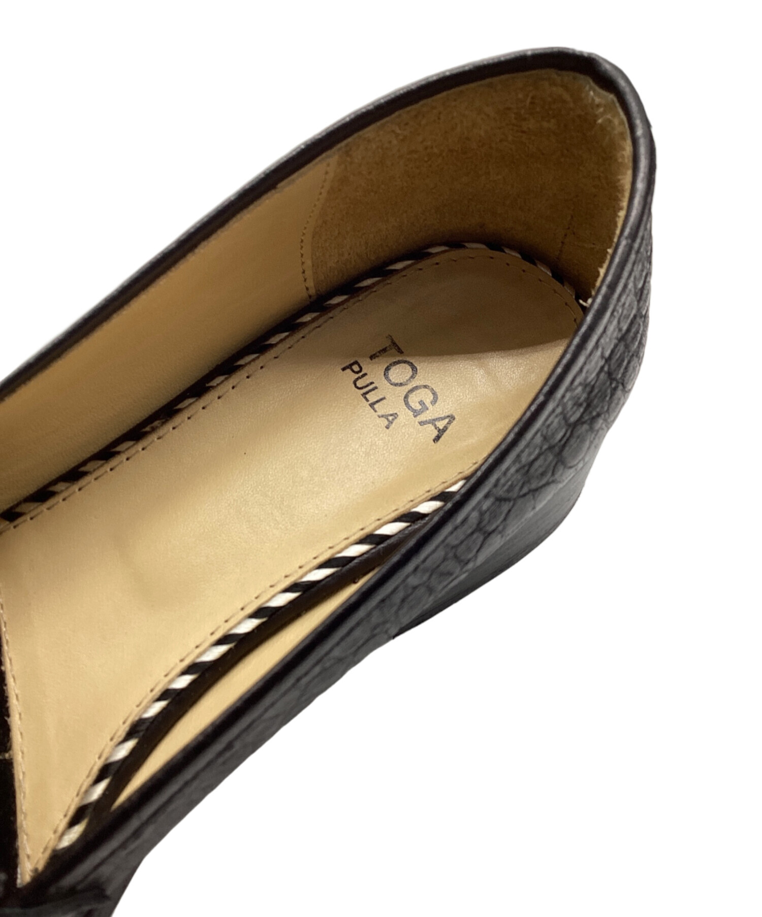 中古・古着通販】TOGA PULLA (トーガ プルラ) 厚底ローファー ブラック