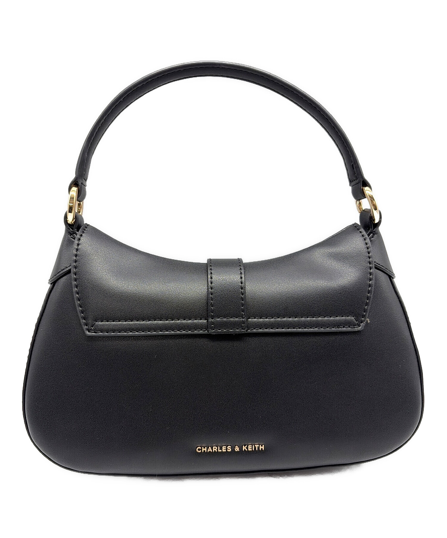 【本日限り値下げ】Charles & Keith ハンドバッグ ブラック 中古・古着通販】CHARLES & KEITH (チャールズアンドキース