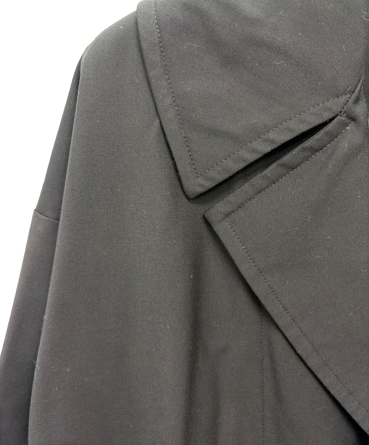 中古・古着通販】Garnier (ガルニエ) ステンカラーコート ブラック