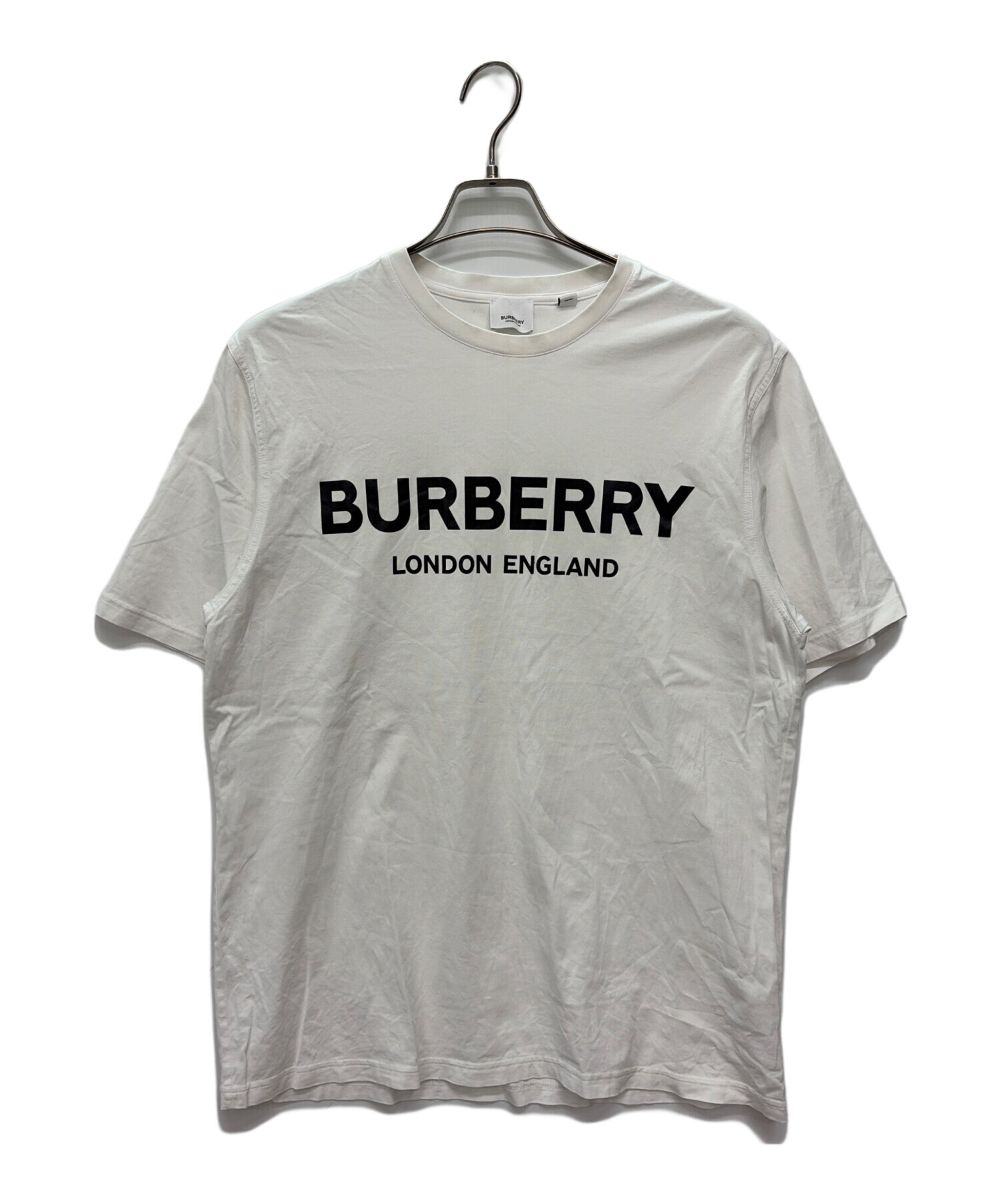 中古・古着通販】BURBERRY (バーバリー) 半袖Tシャツ ホワイト サイズ 
