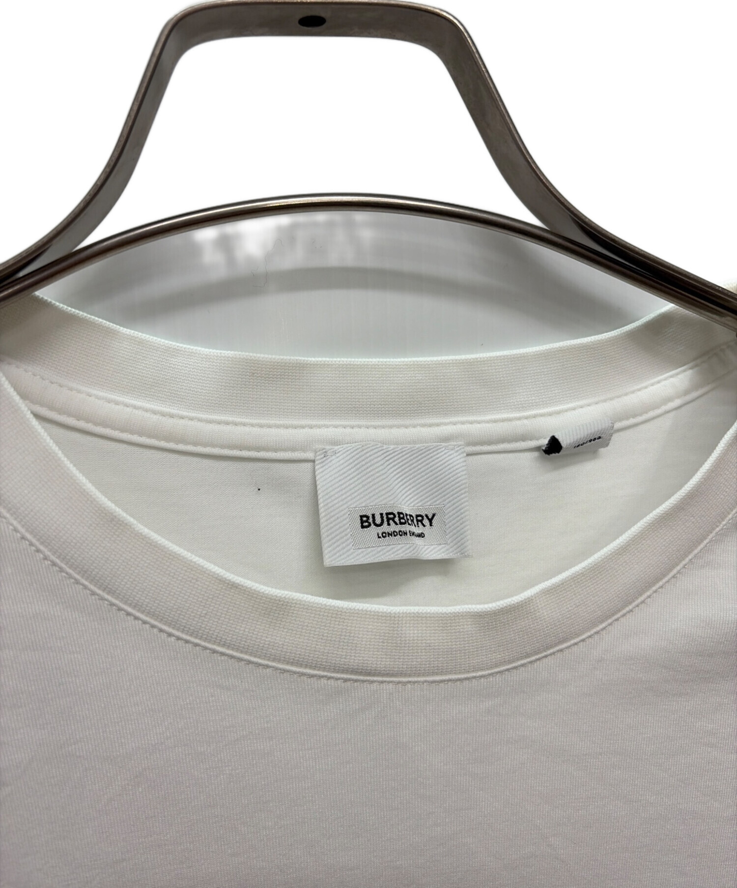 中古・古着通販】BURBERRY (バーバリー) 半袖Tシャツ ホワイト サイズ 