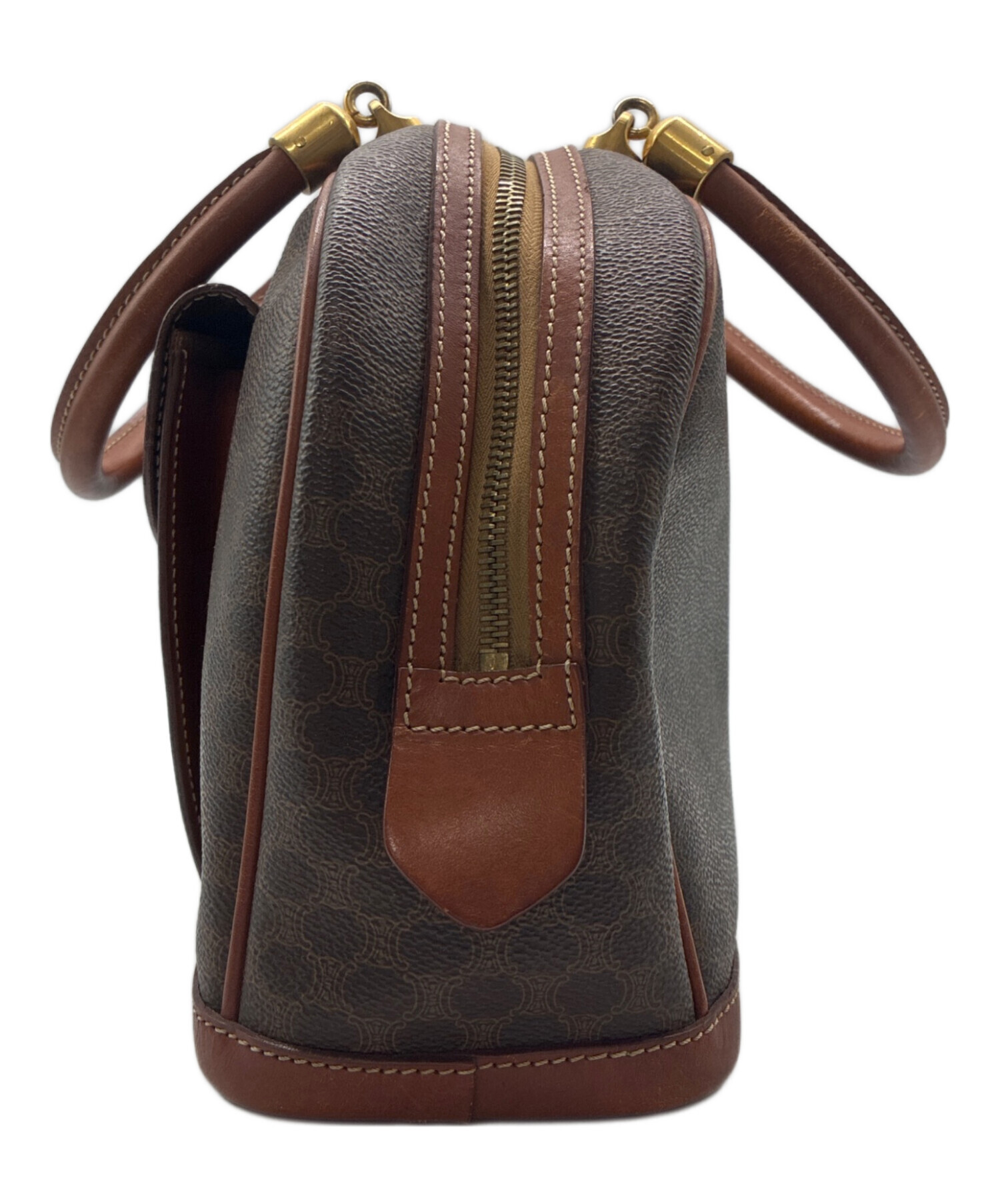 中古・古着通販】CELINE (セリーヌ) マカダム ボストンバッグ ブラウン