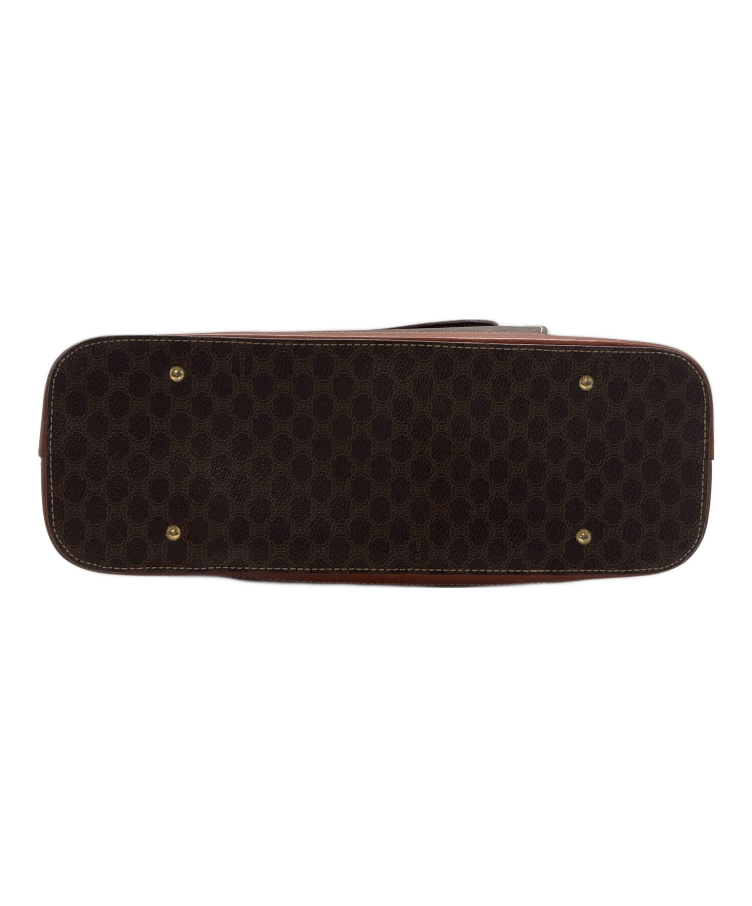 中古・古着通販】CELINE (セリーヌ) マカダム ボストンバッグ ブラウン