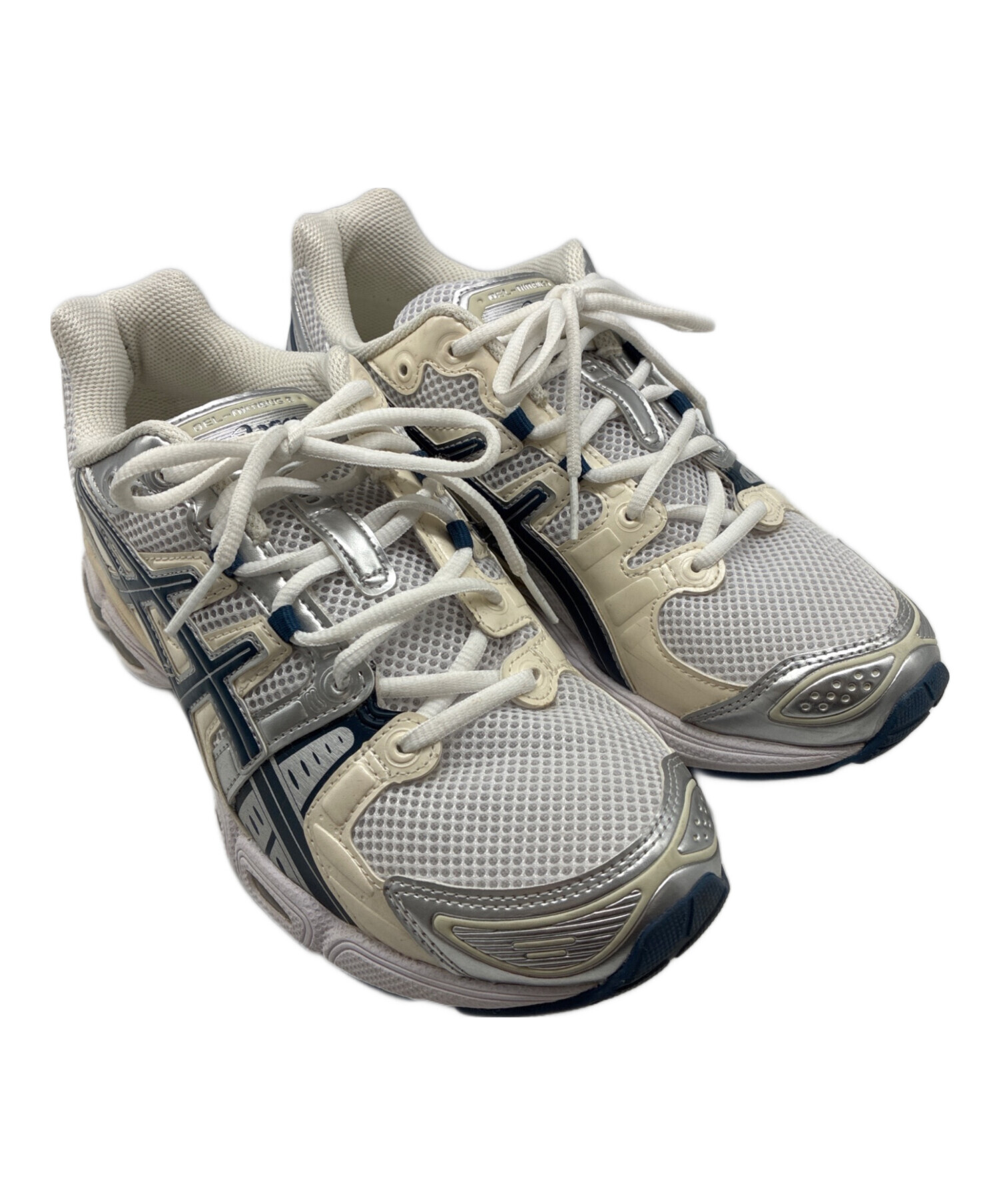 中古・古着通販】asics (アシックス) GEL-NIMBUS 9 ベージュ×ネイビー