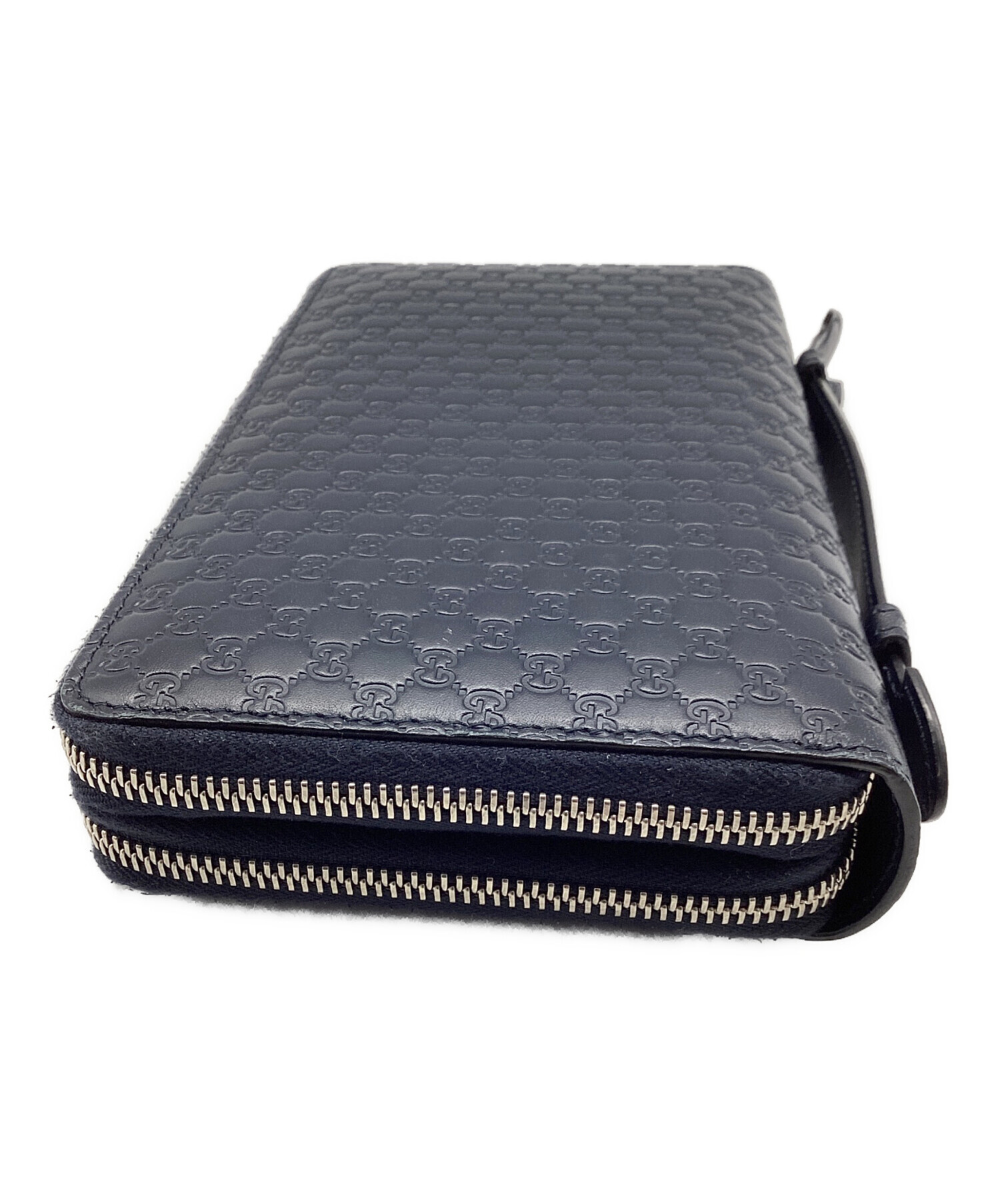 グッチ　GUCCI 長財布　ネイビー 中古・古着通販】GUCCI (グッチ) 長財布 ネイビー｜ブランド・古着通販
