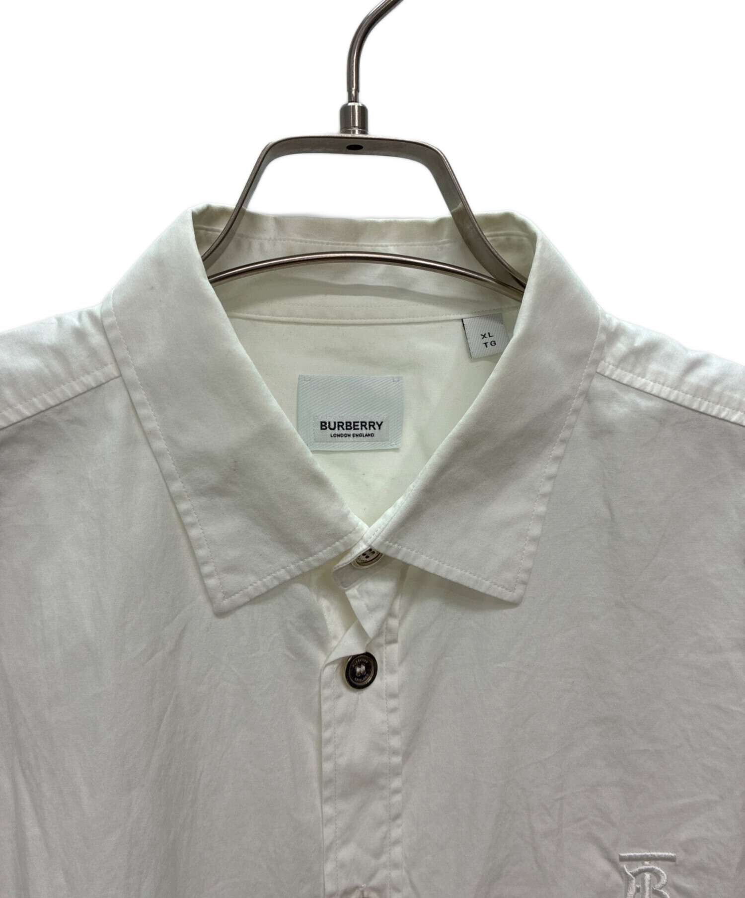 中古・古着通販】BURBERRY (バーバリー) 長袖シャツ ホワイト サイズ
