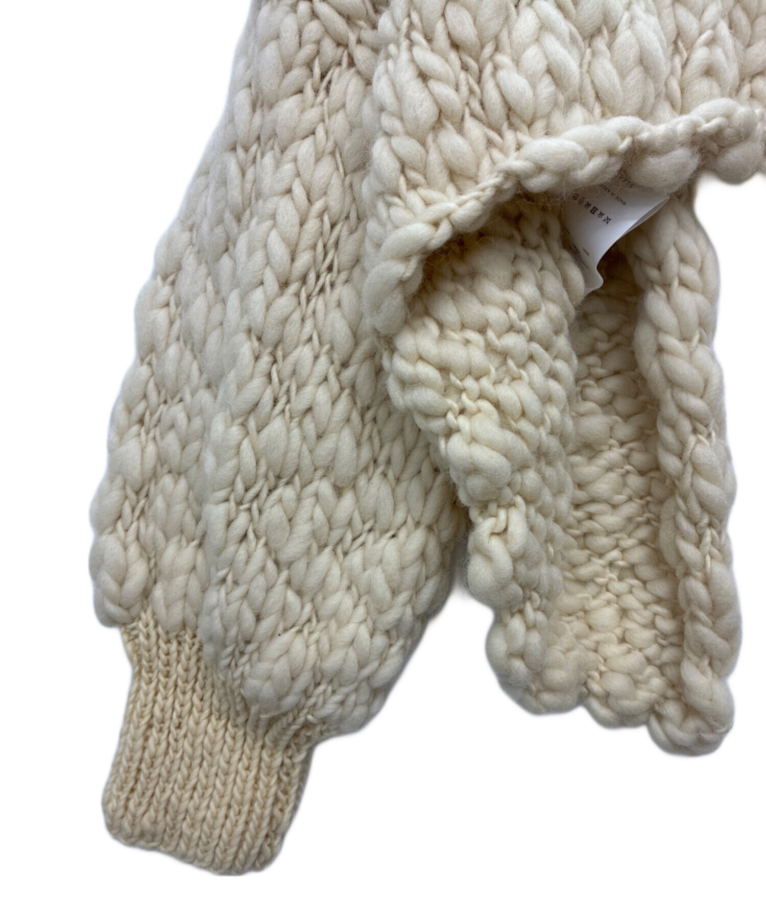 SEEALL（シーオール）| スラブニットハンドメイドカーディガン 中古・古着通販】SEEALL (シーオール) HAND BOLERO CARDIGAN / ハンド