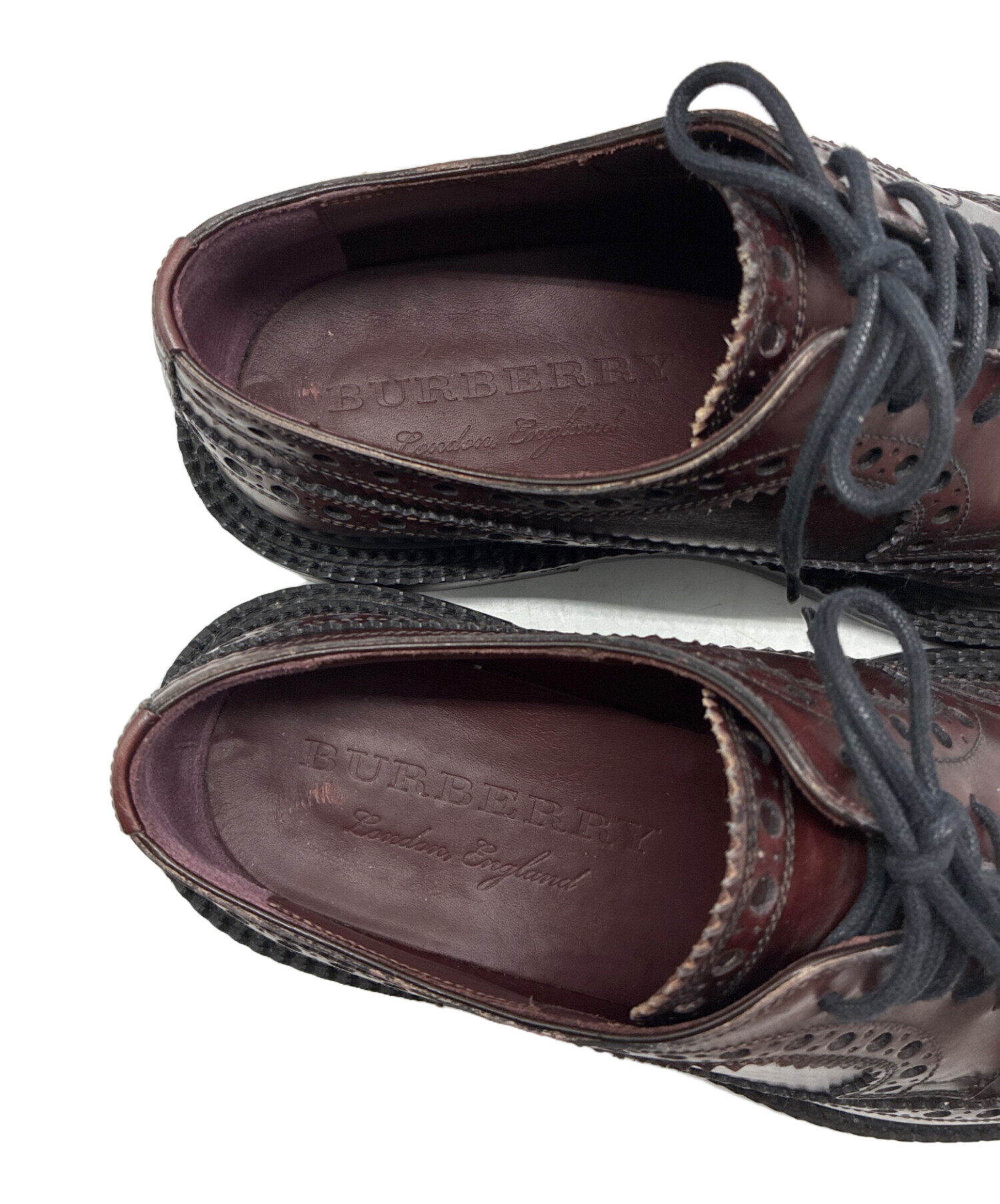 中古・古着通販】BURBERRY (バーバリー) ウィングチップシューズ