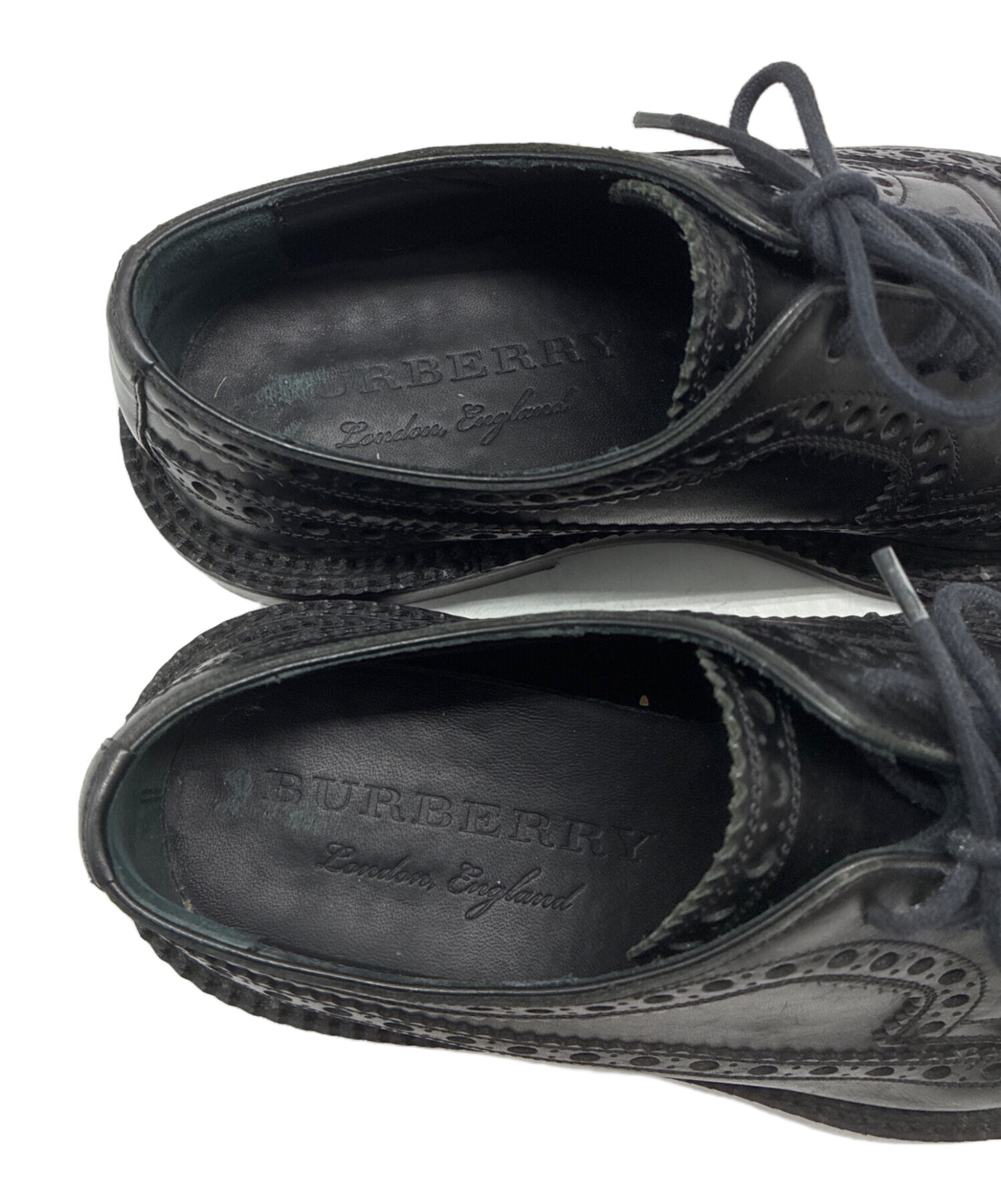 中古・古着通販】BURBERRY (バーバリー) ウィングチップシューズ