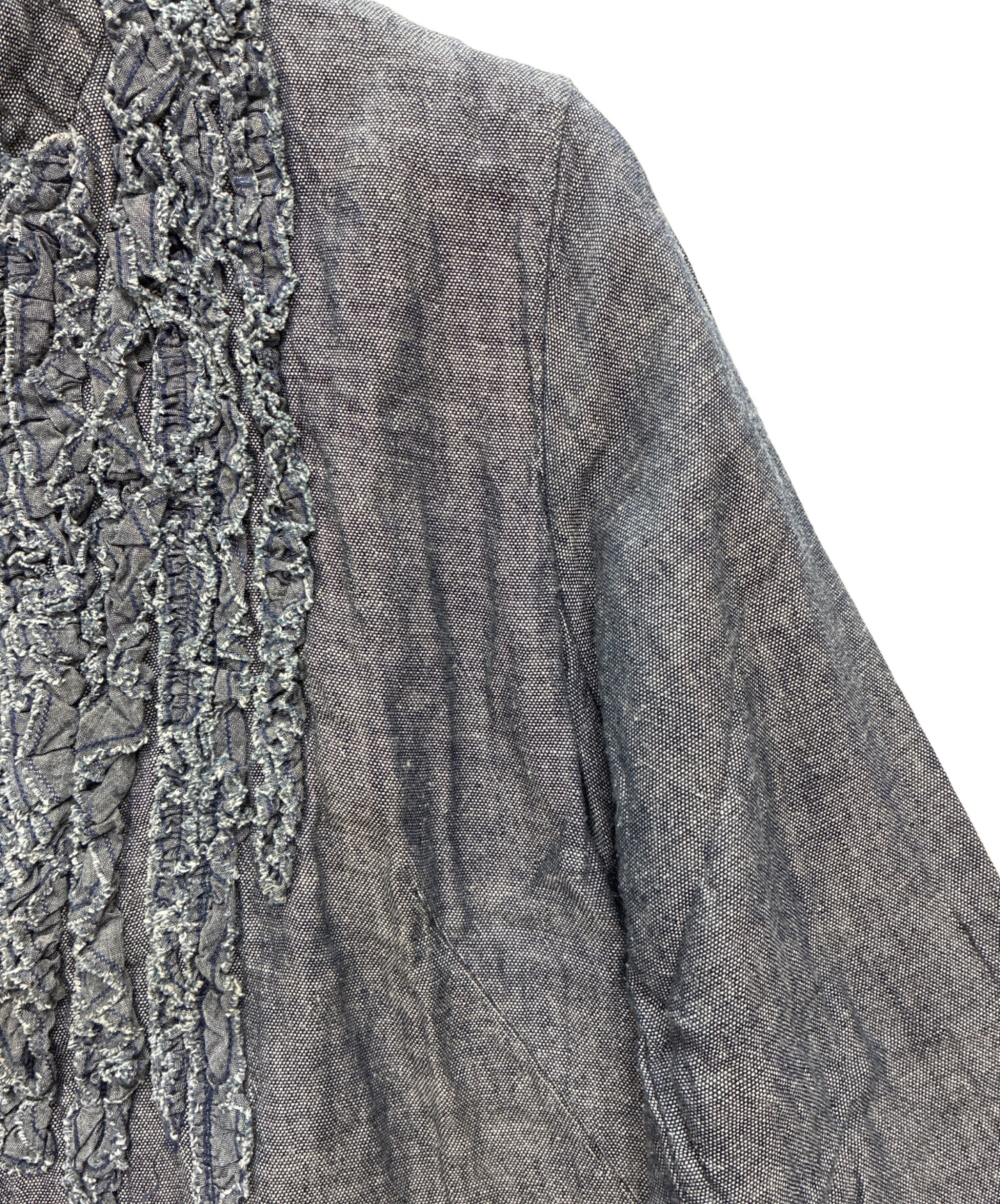 中古・古着通販】45rpm (45アールピーエム) フリル カシュクール 長袖