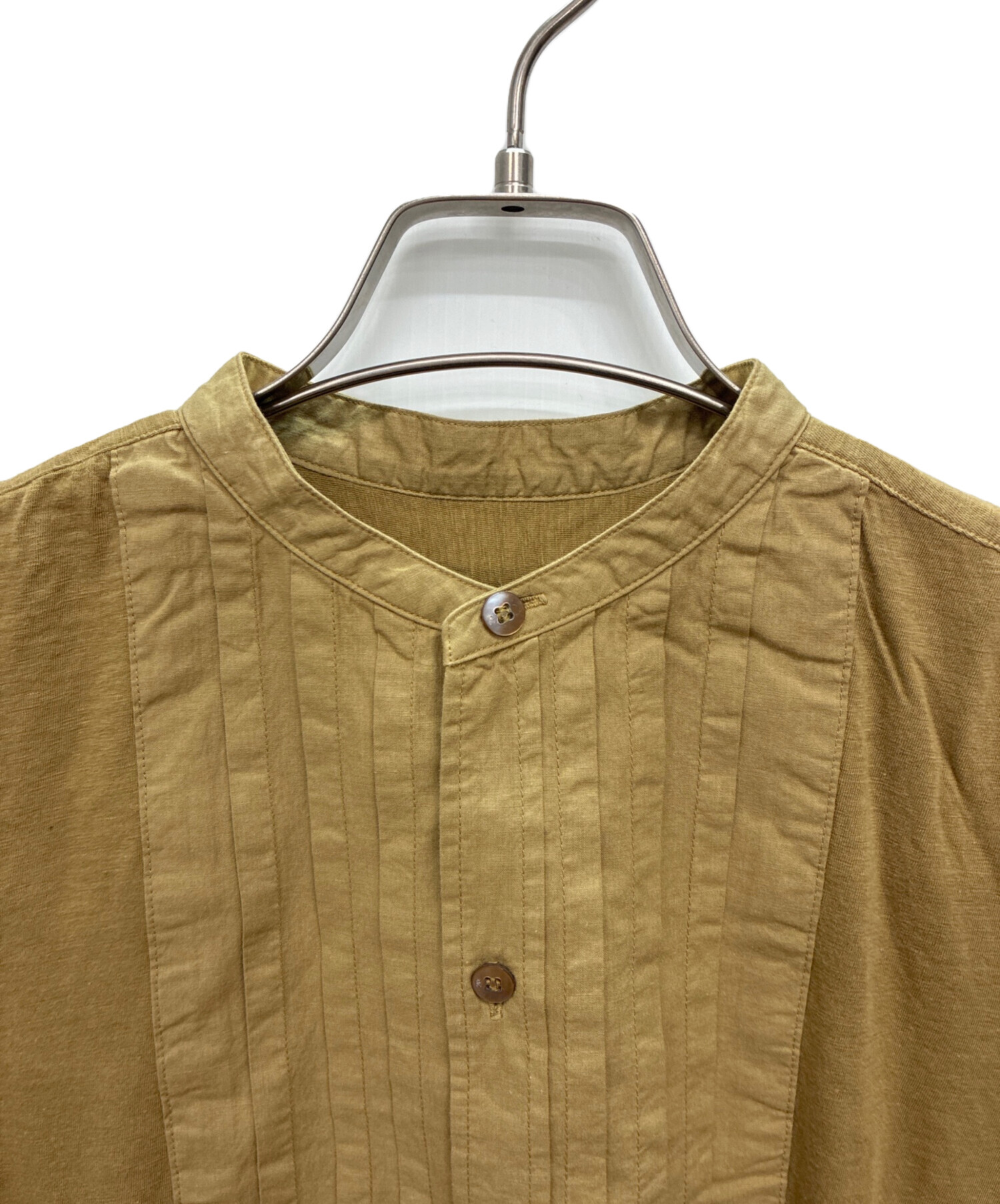 中古・古着通販】45rpm (45アールピーエム) バンドカラーピンタック