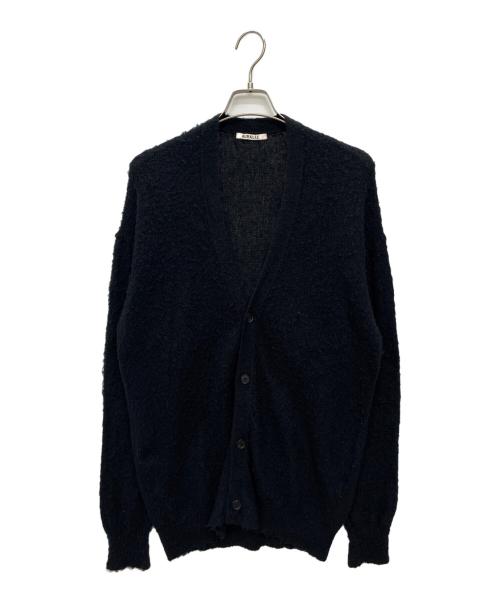 オーラリー　AURALEE ニットカーディガン　ブラック　1 ニットブルゾン 中古・古着通販】AURALEE (オーラリー) 24AW BRUSHED WOOL CASHMERE