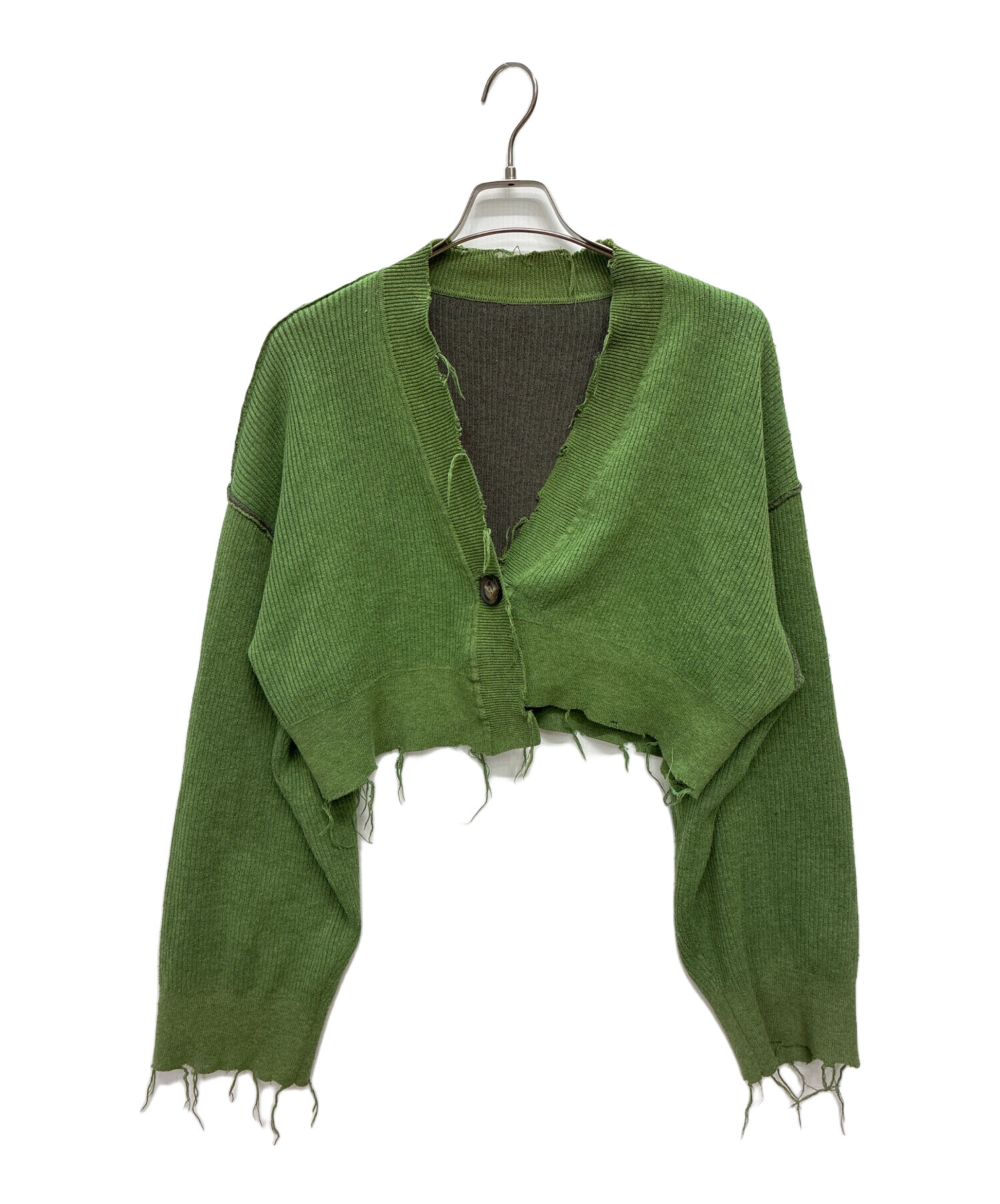 中古・古着通販】PERVERZE (パーバーズ) Double Face Rib Cardigan