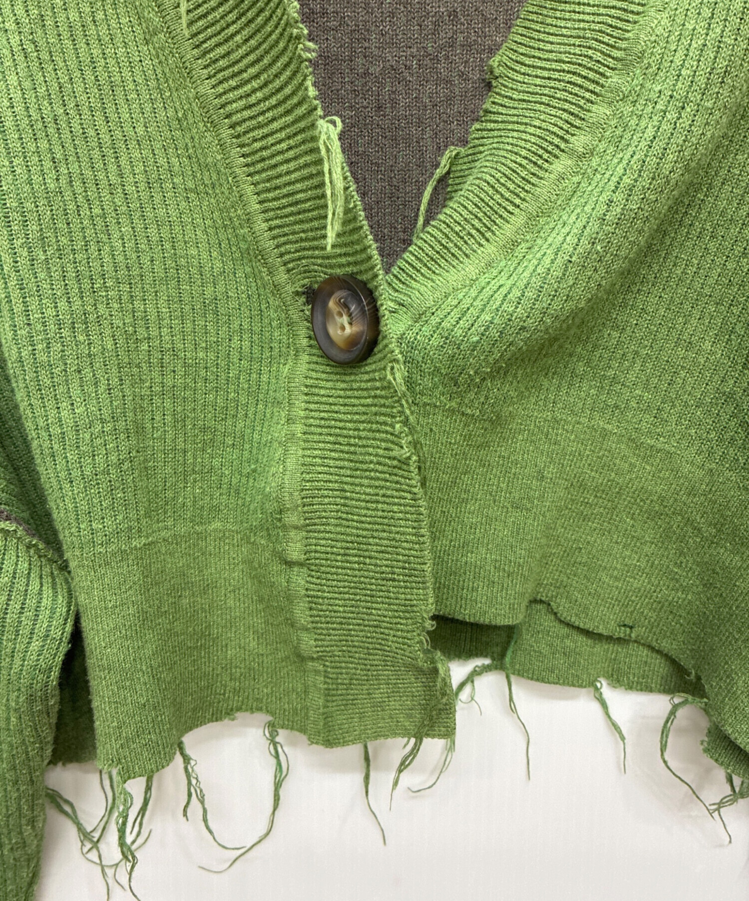 中古・古着通販】PERVERZE (パーバーズ) Double Face Rib Cardigan