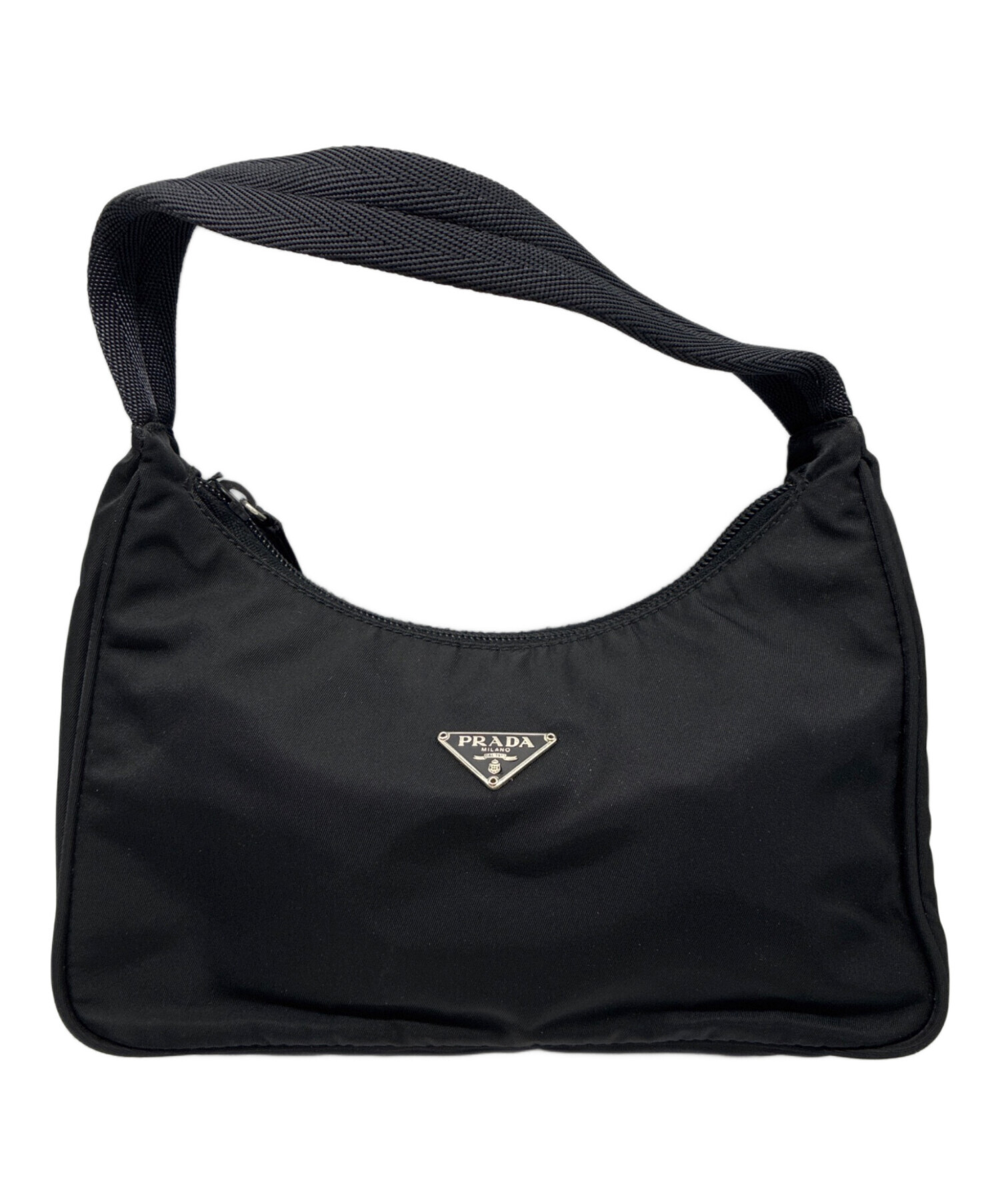 中古・古着通販】PRADA (プラダ) ナイロンハンドバッグ ブラック