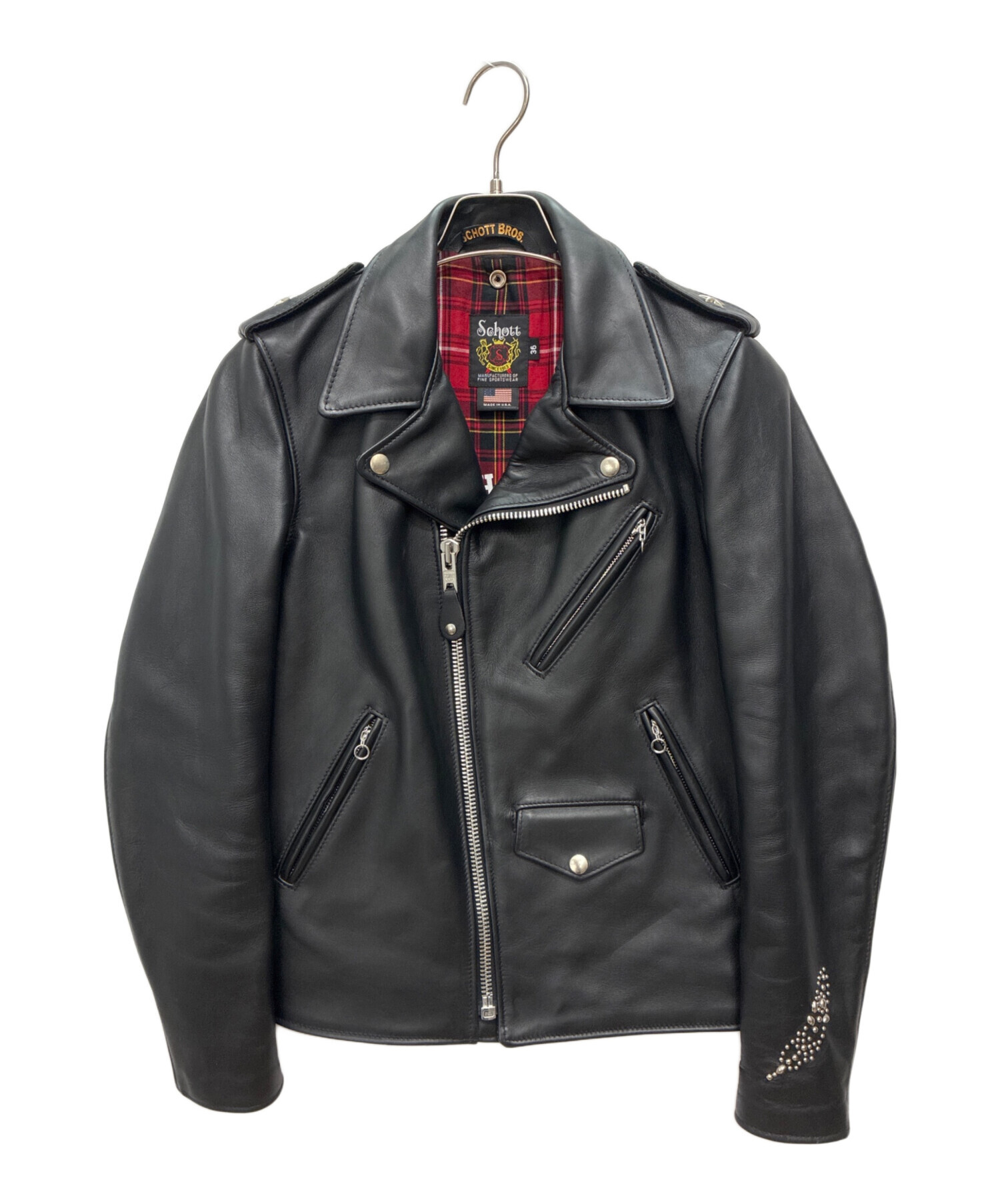 中古・古着通販】Schott (ショット) B'z INABA MODEL ダブルライダース