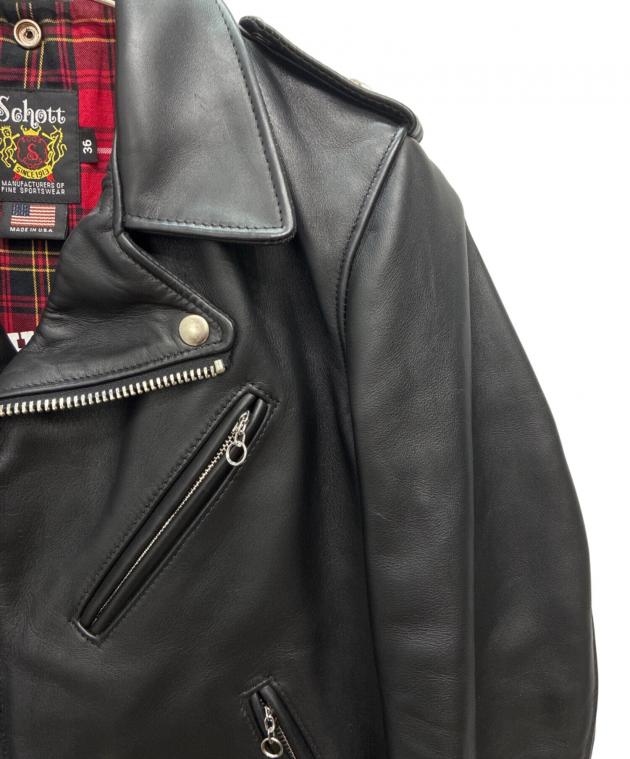 ショットダブルライダースジャケット　36 中古・古着通販】Schott (ショット) B'z INABA MODEL ダブルライダース