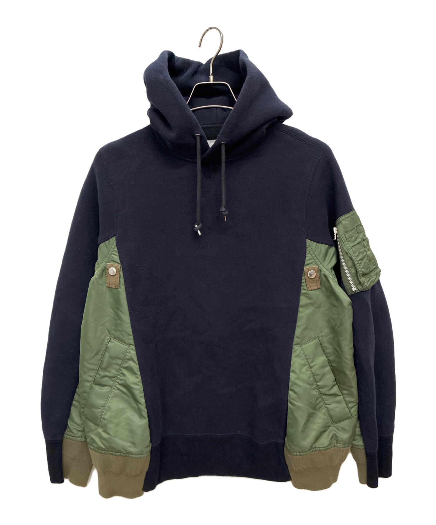 中古・古着通販】sacai (サカイ) ハイブリットプルオーバーパーカー