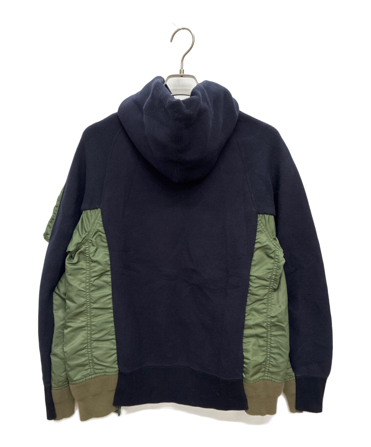 中古・古着通販】sacai (サカイ) ハイブリットプルオーバーパーカー