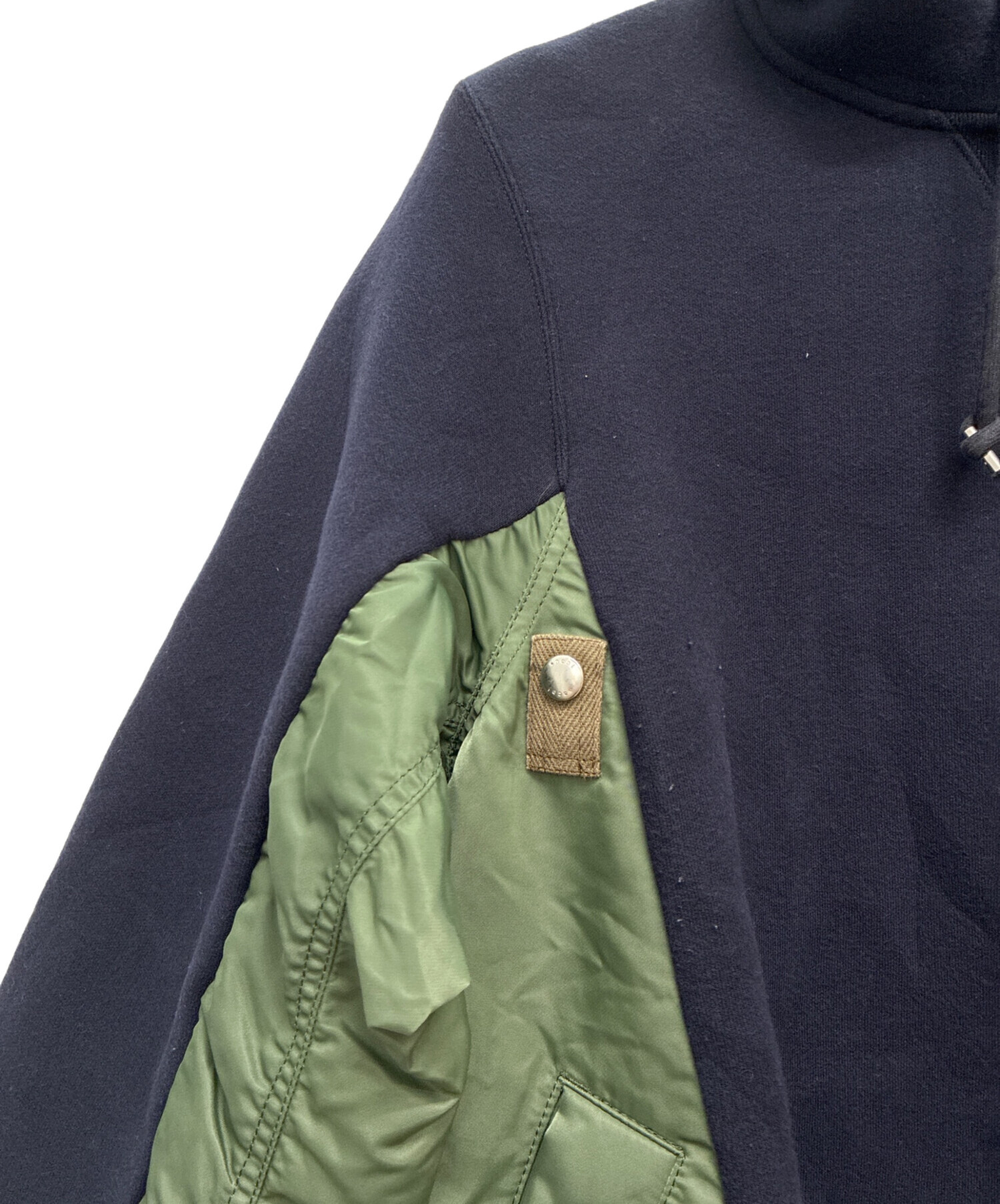 中古・古着通販】sacai (サカイ) ハイブリットプルオーバーパーカー