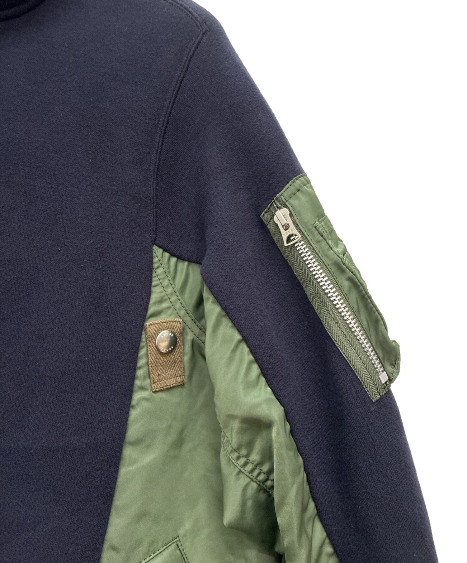 中古・古着通販】sacai (サカイ) ハイブリットプルオーバーパーカー