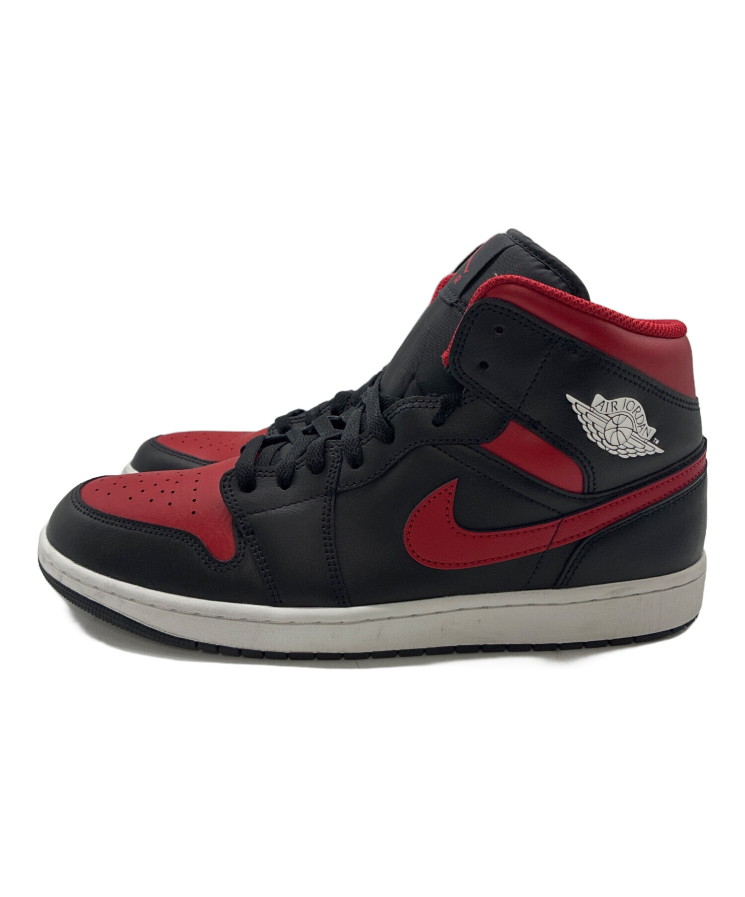 中古・古着通販】NIKE (ナイキ) ハイカットスニーカー ブラック×レッド 