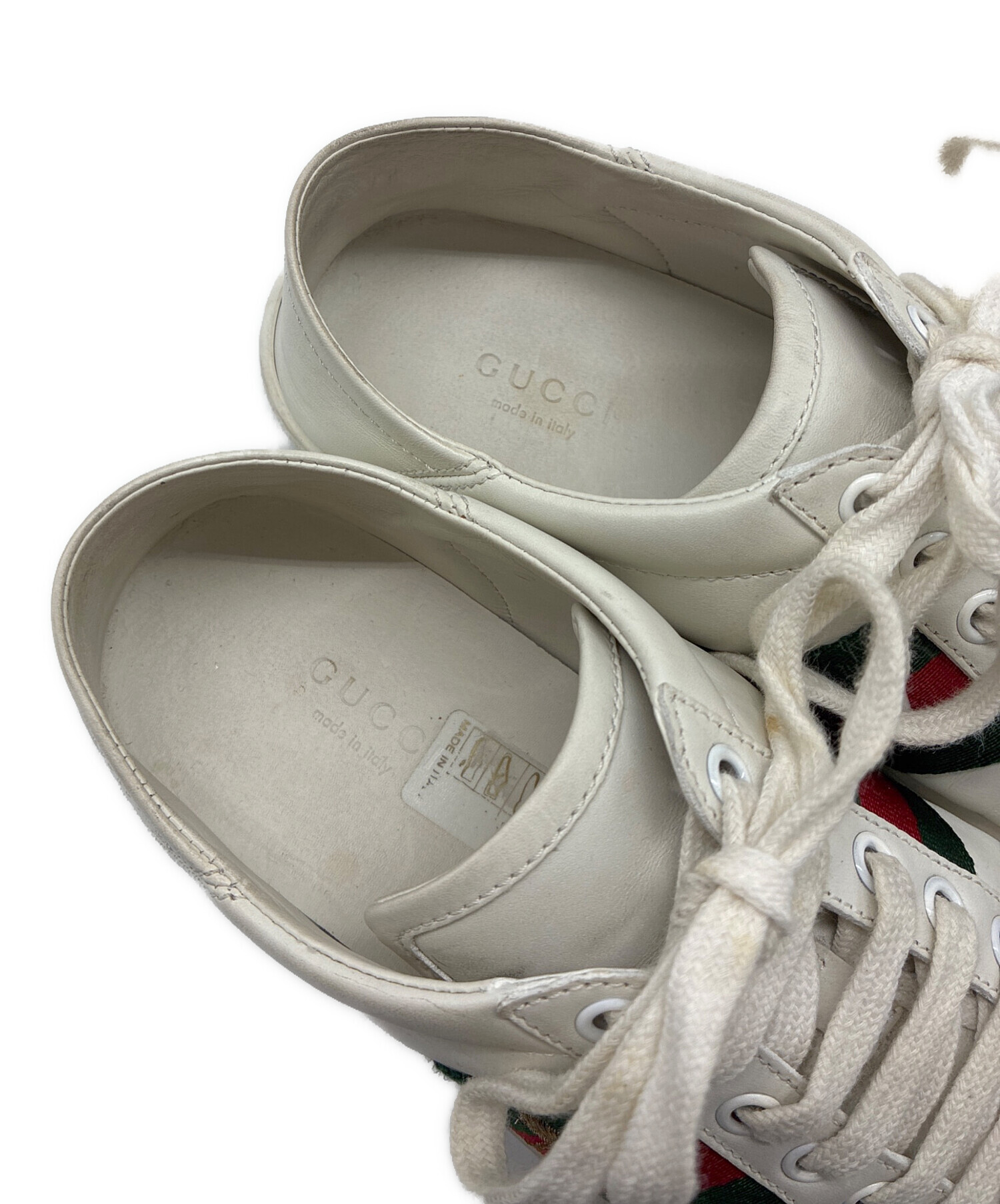 中古・古着通販】GUCCI (グッチ) ローカットスニーカー ホワイト 