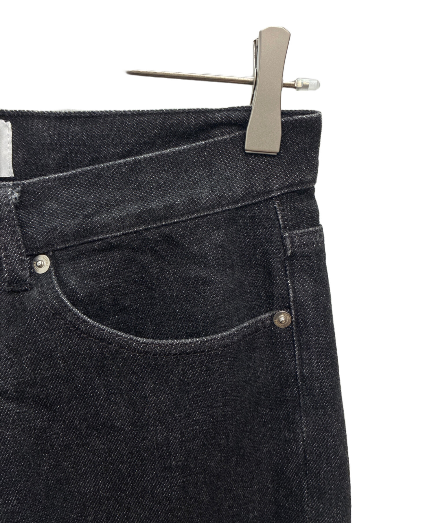 中古・古着通販】LOEWE (ロエベ) ロールアップ デニムパンツ ブラック