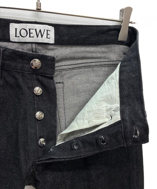 中古・古着通販】LOEWE (ロエベ) ロールアップ デニムパンツ ブラック