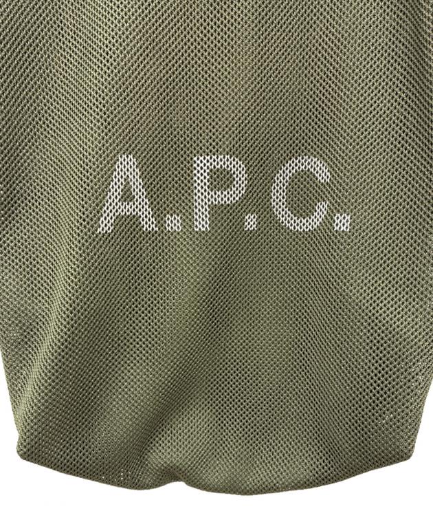 中古・古着通販】A.P.C. (アーペーセー) メッシュトートバッグ カーキ