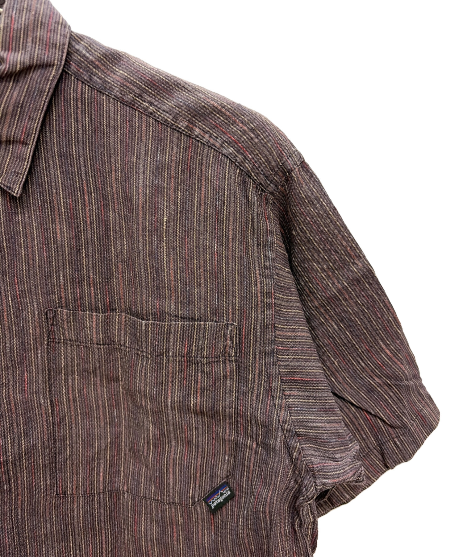 00s Patagonia フランネルシャツ ストライプ 2006年製 ブラウン 中古・古着通販】Patagonia (パタゴニア) 2006年製 00s ヘンプ 半袖